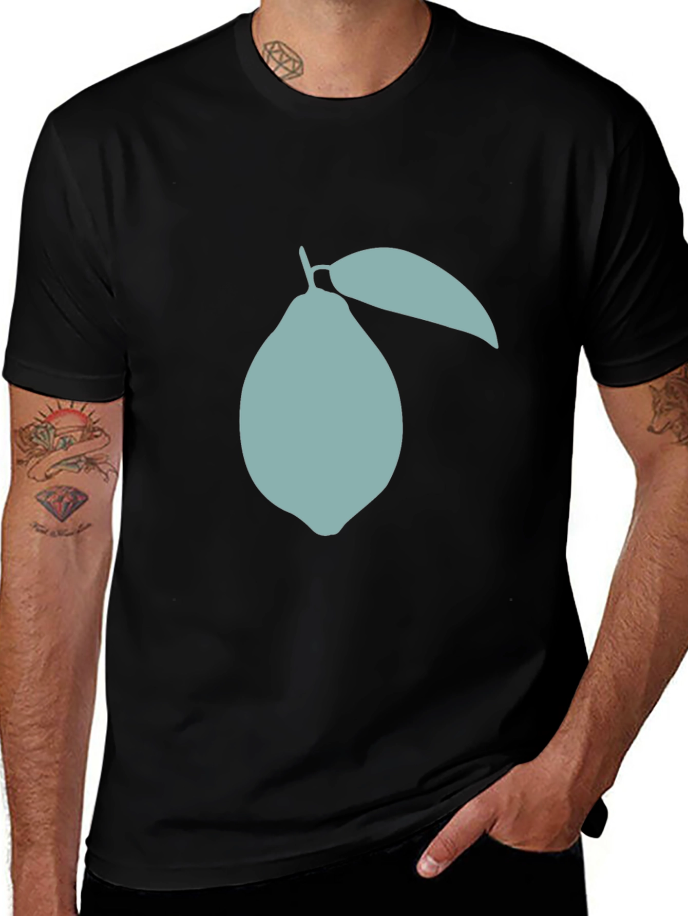Variant 15 of Modern Lemon Graphic T-Shirt - Casual Style