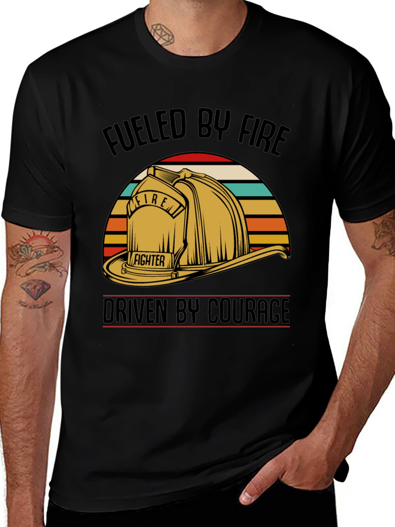 Variant 28 of Fueled by Fire, Driven by Courage T-Shirt