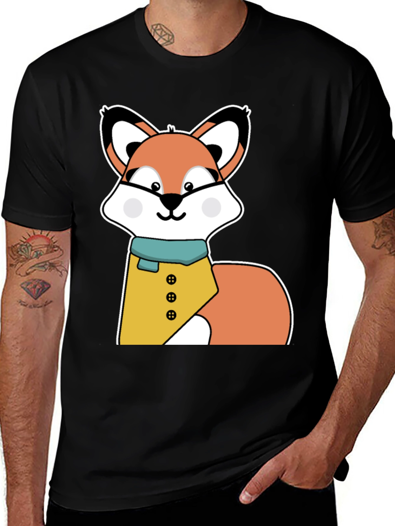 Variant 11 of Cute Cartoon Fox T-Shirt - Stylish Animal Graphic Tee