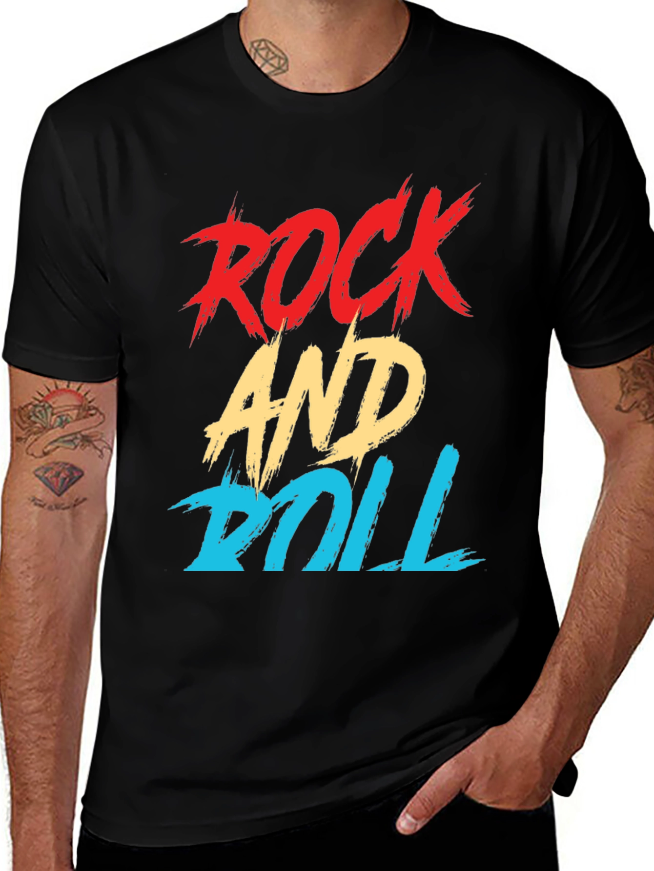 Variant 10 of Rock and Roll Graphic T-Shirt