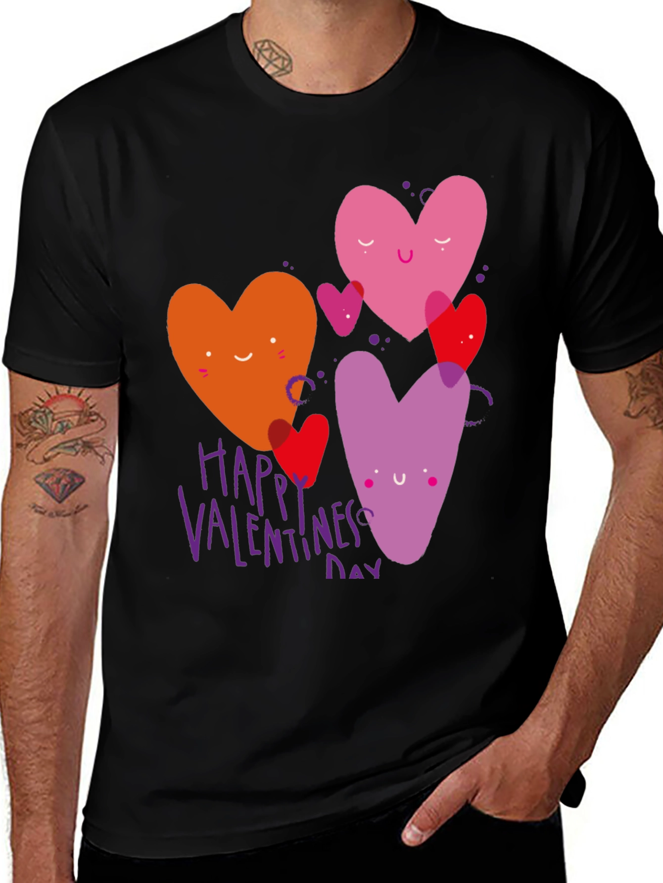 Variant 25 of Happy Valentine's Day Heart Graphic Tee