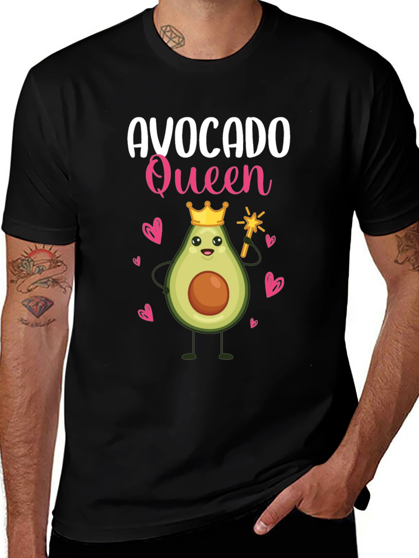Avocado Queen Graphic T-Shirt - Cute Women's Tee