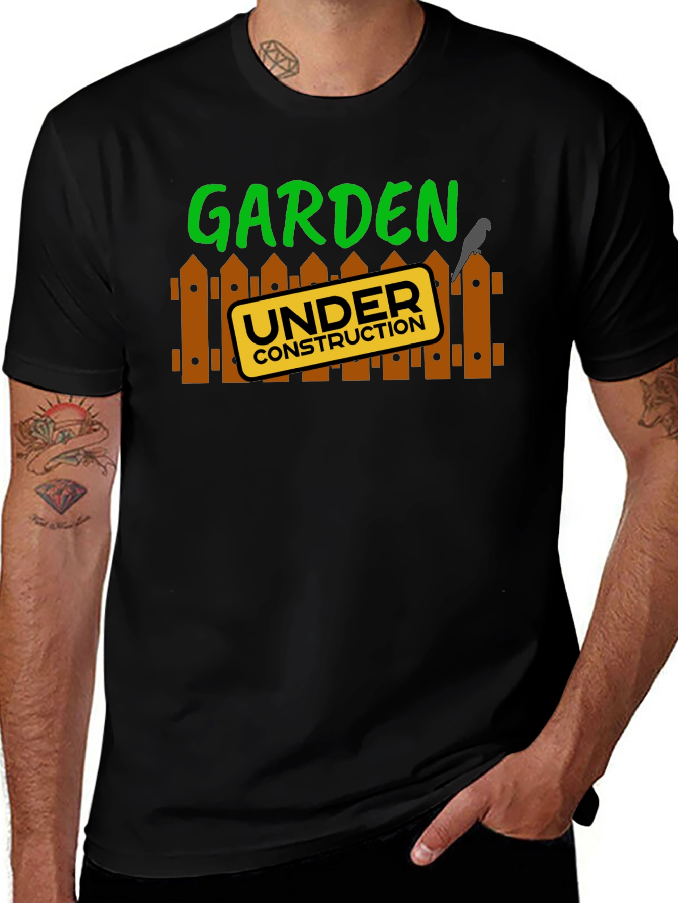 Variant 8 of Garden Under Construction Graphic T-Shirt