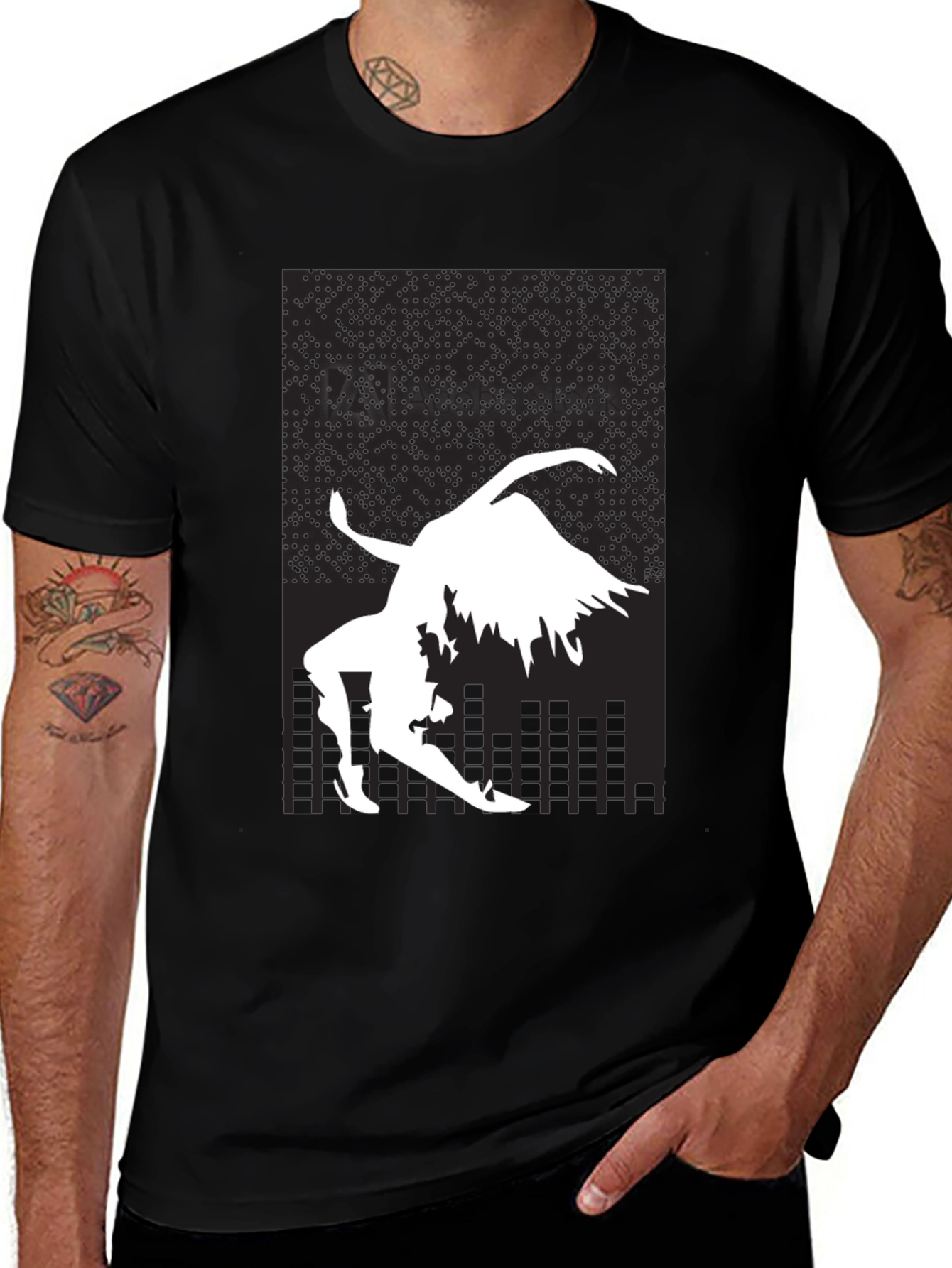 Variant 28 of Urban Dance Graphic Tee - Modern Black T-Shirt