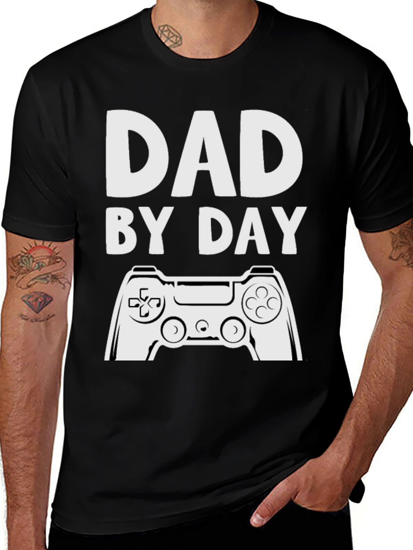 Variant 20 of Dad By Day Gamer T-Shirt