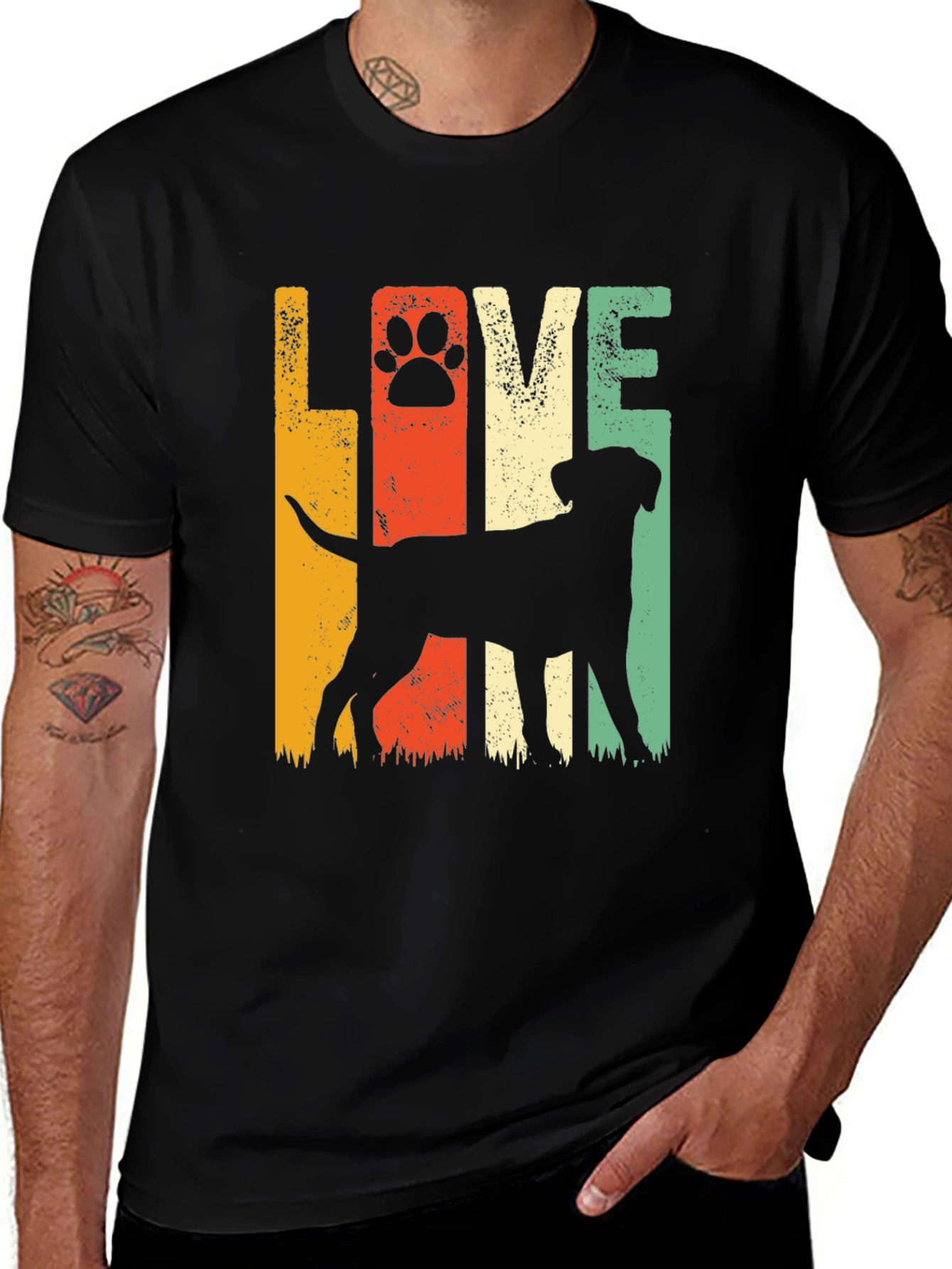 Variant 3 of Dog Love Retro T-Shirt