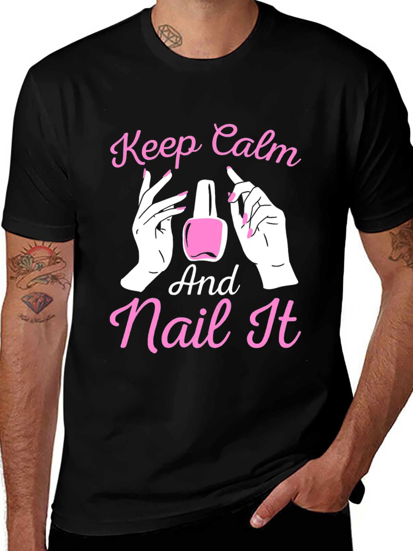 Variant 21 of Keep Calm and Nail It - Novelty T-Shirt