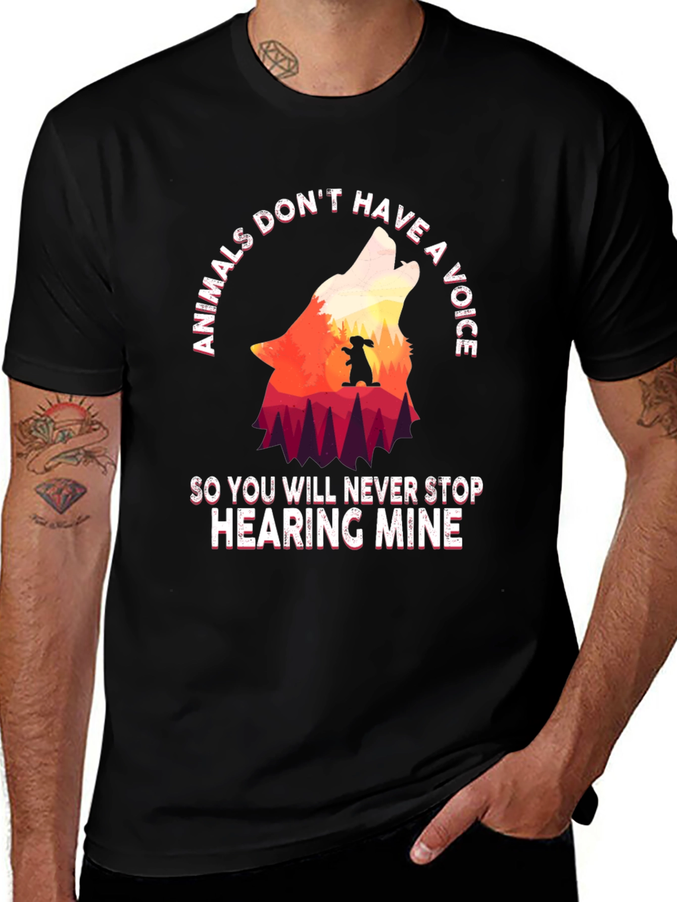 Variant 27 of Animals Don't Have a Voice Graphic Tee