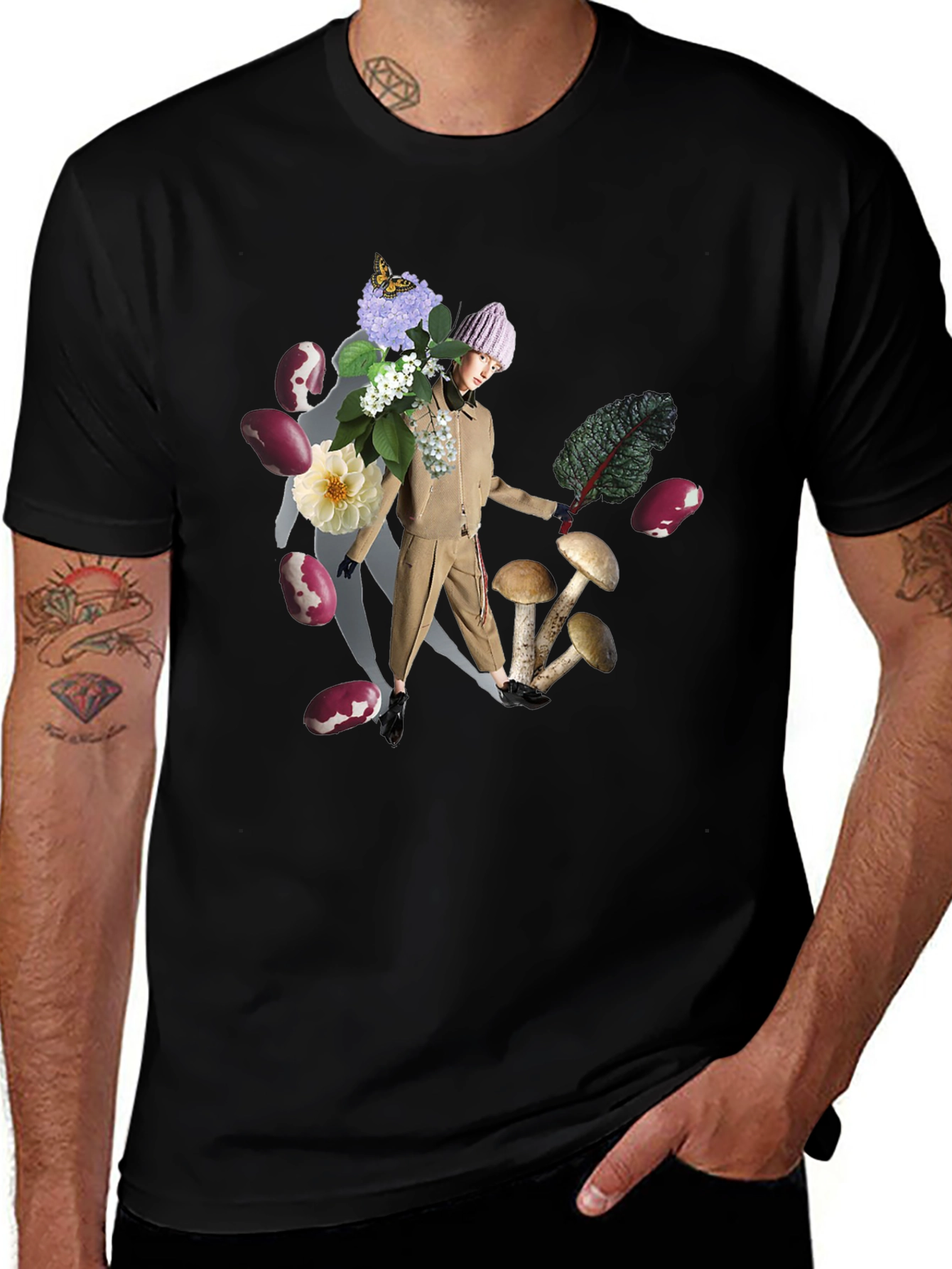 Variant 23 of Whimsical Floral Fashion T-Shirt