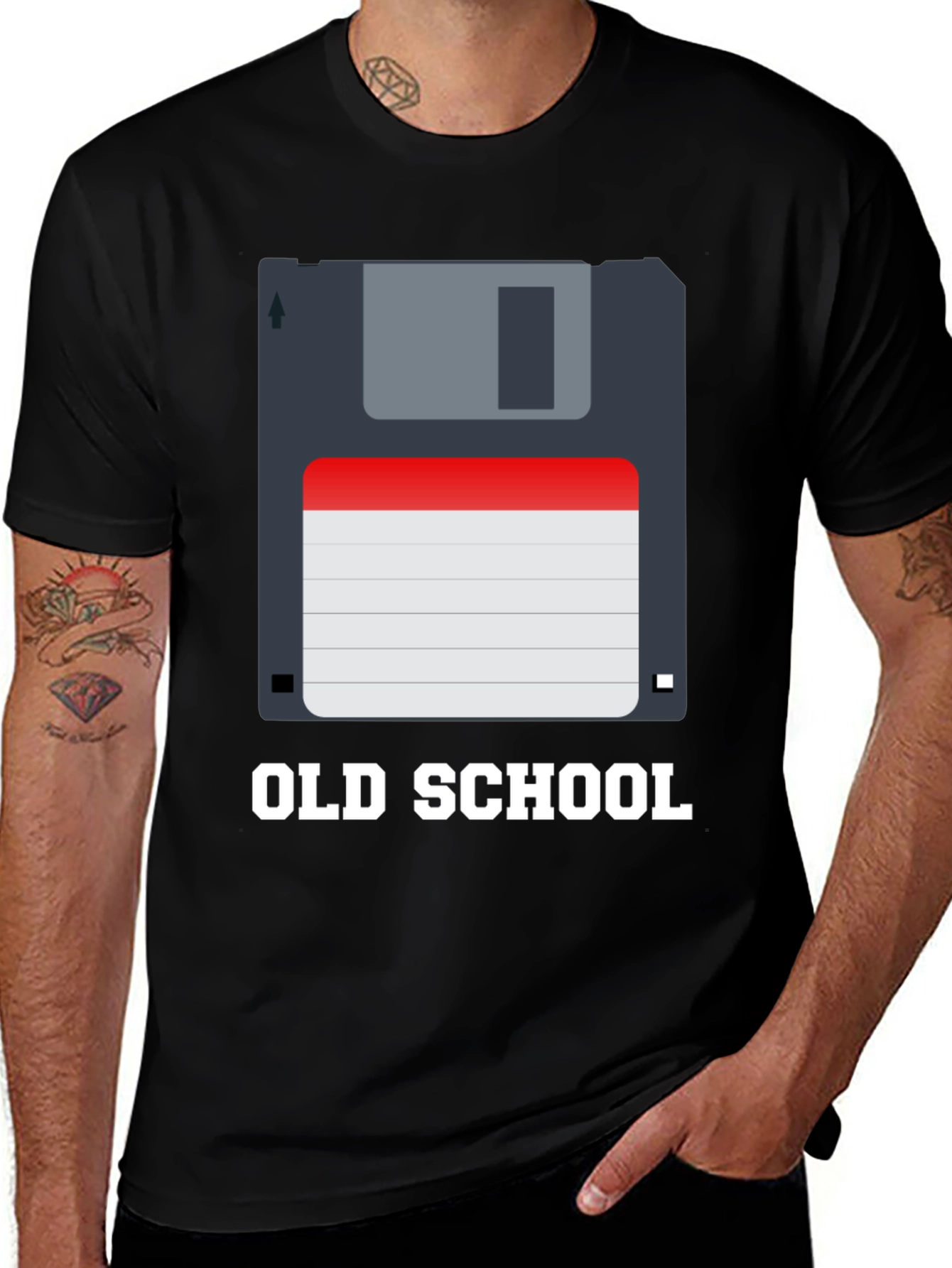 Retro "Old School" Floppy Disk T-Shirt