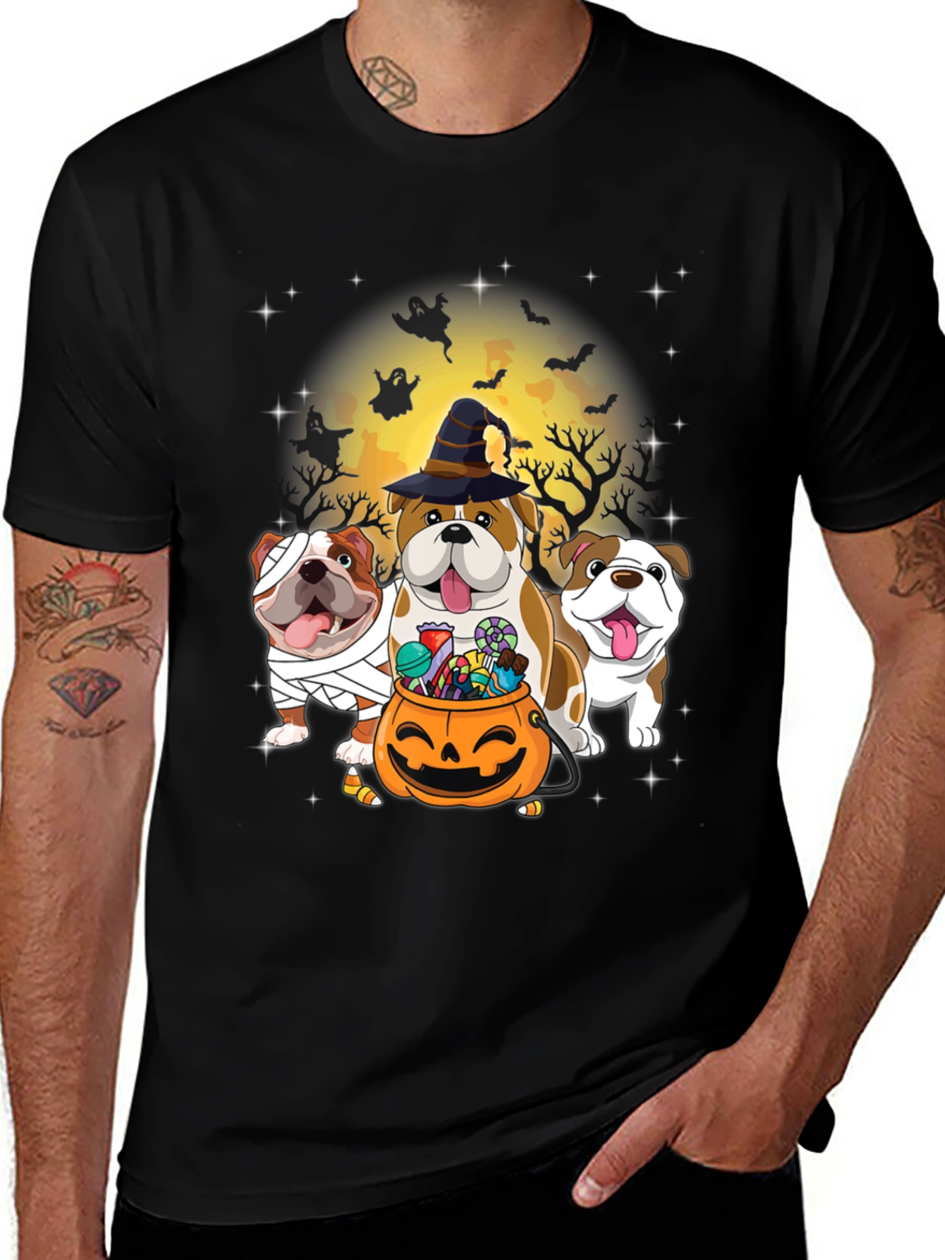 Halloween Bulldog T-Shirt