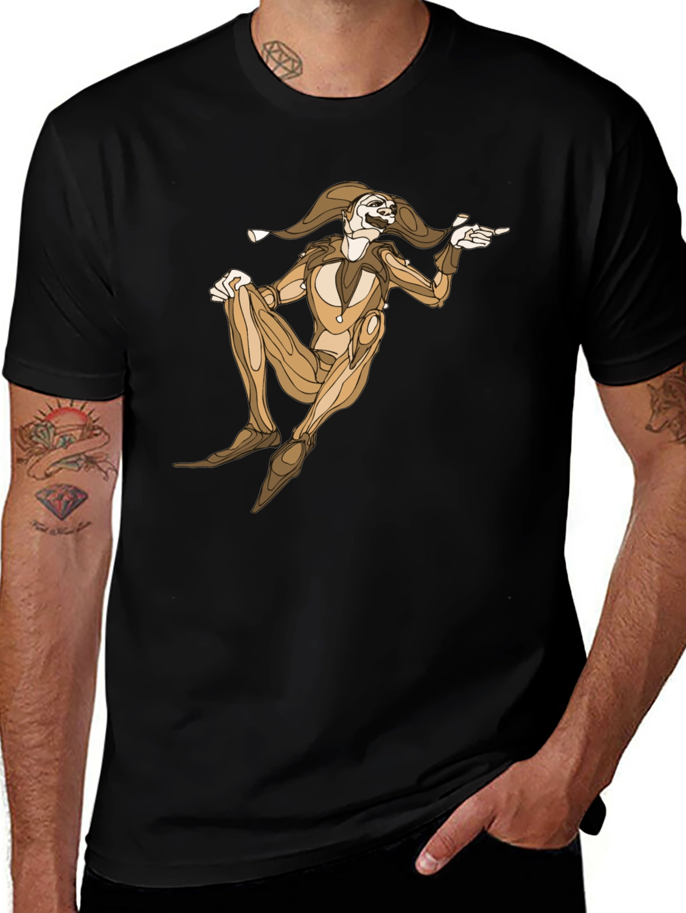 Variant 23 of Jester Graphic Black T-Shirt