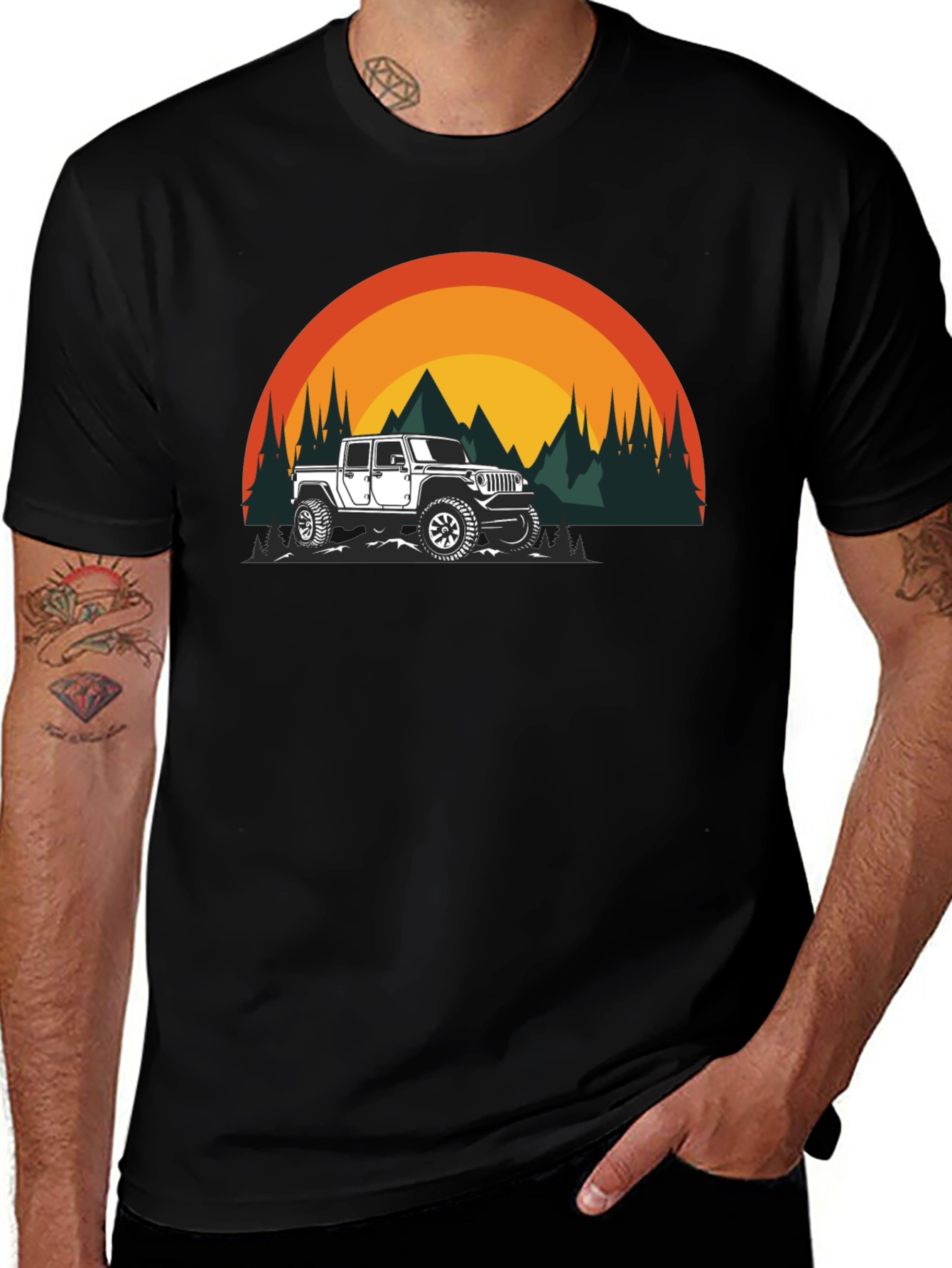 Variant 4 of Off-Road Adventure T-Shirt - Jeep Graphic Tee