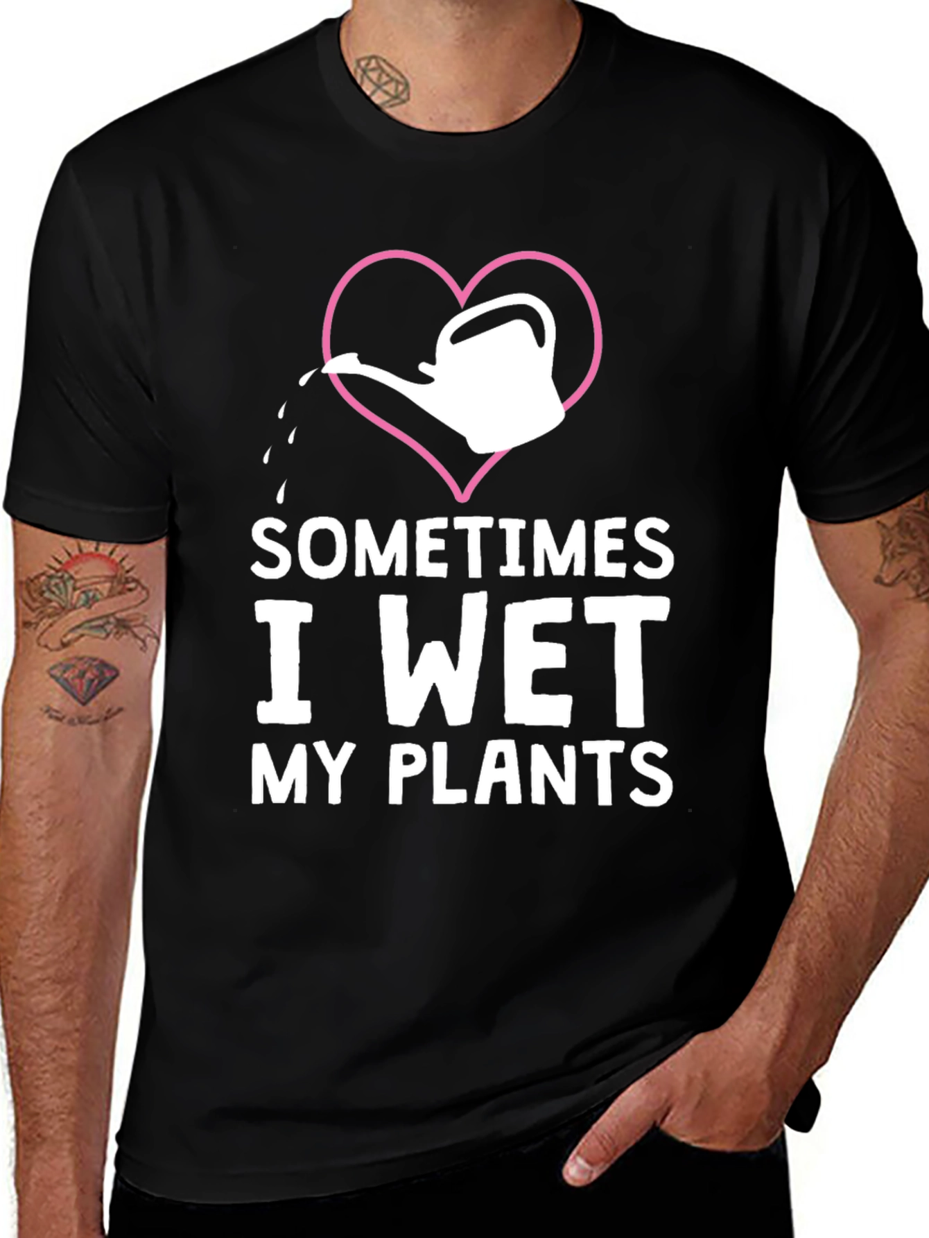 Variant 16 of Sometimes I Wet My Plants Graphic T-Shirt