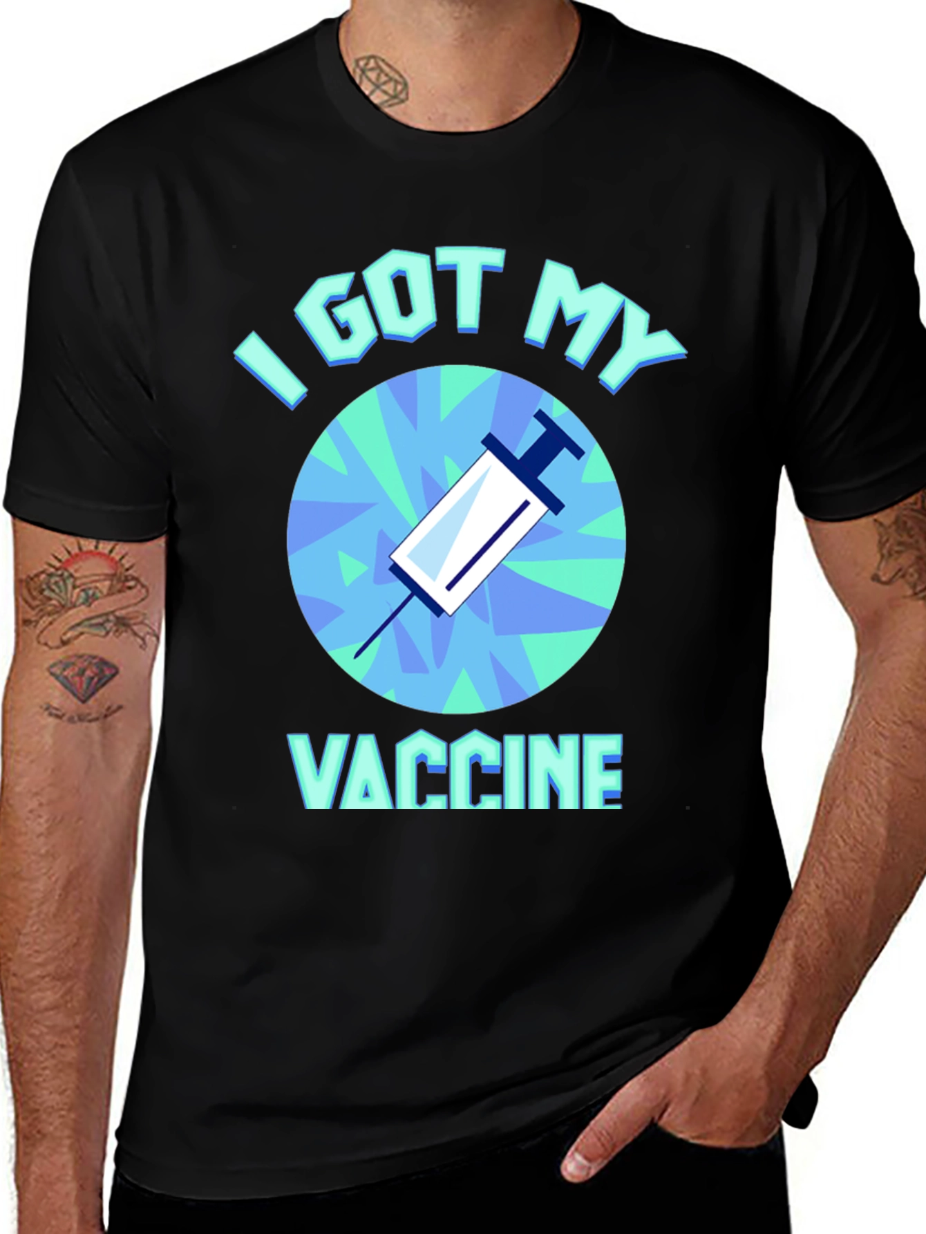 Variant 23 of I Got My Vaccine T-Shirt - Pro-Vaccination Tee