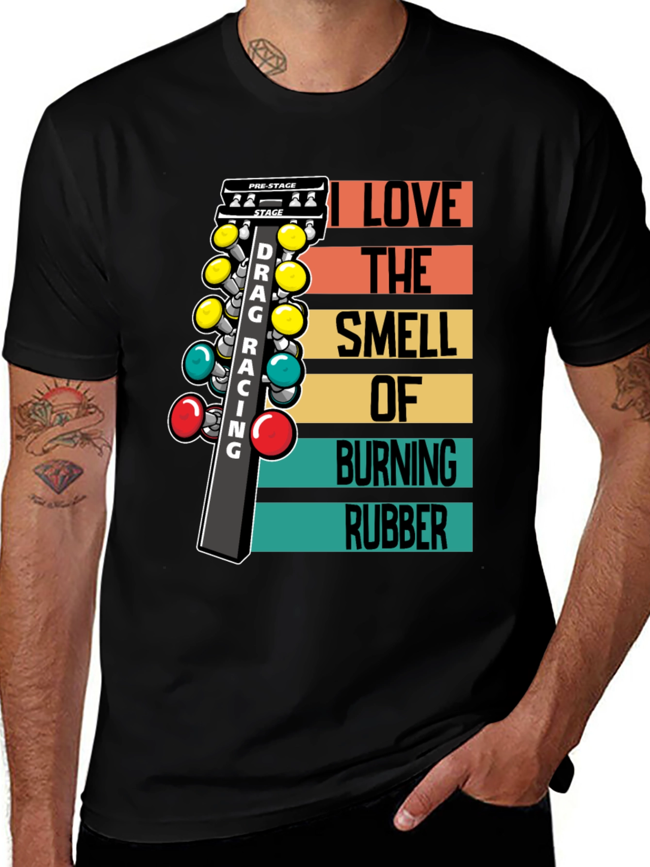 Drag Racing Burning Rubber T-Shirt