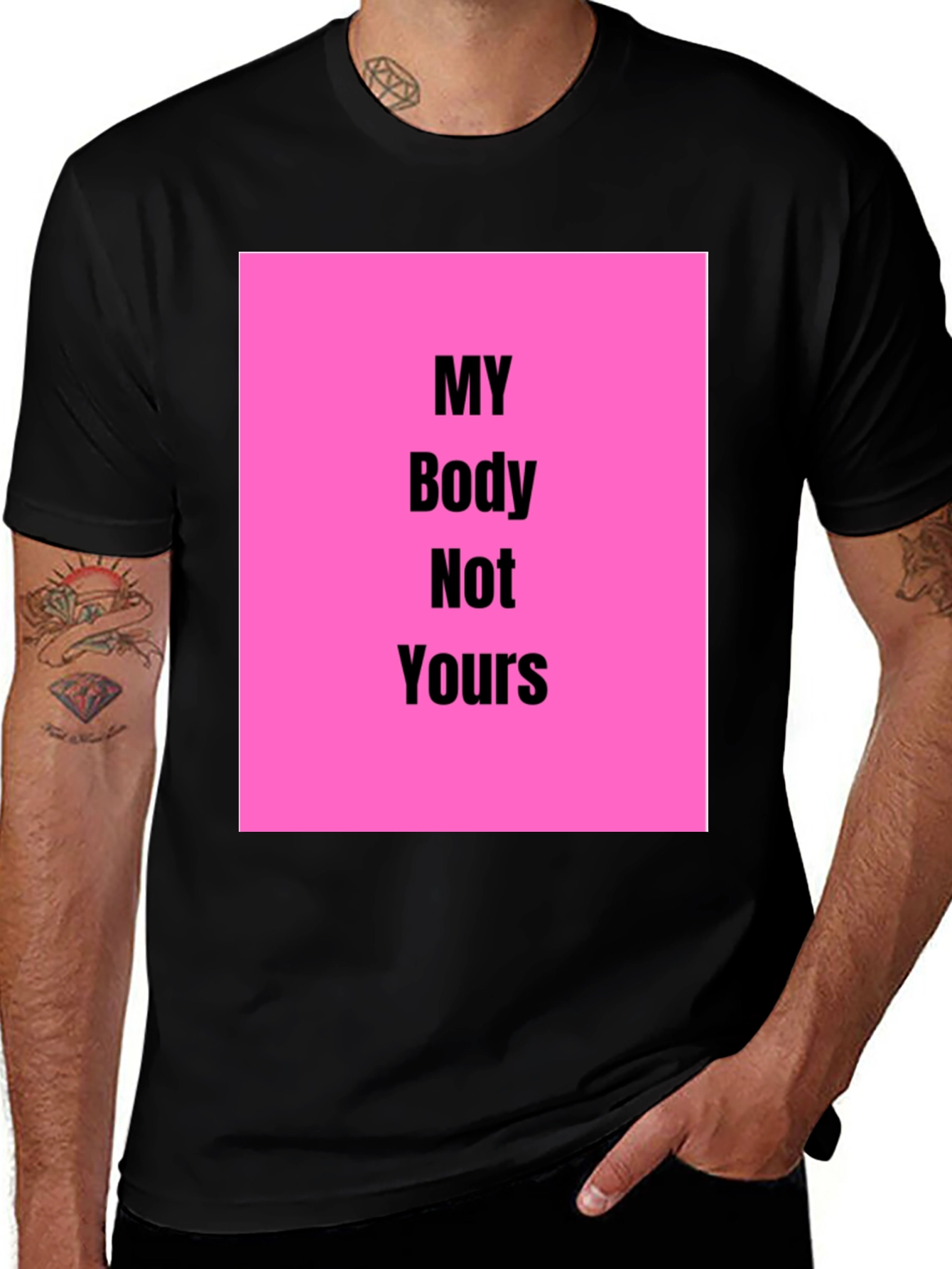 Variant 14 of My Body Not Yours Graphic Tee