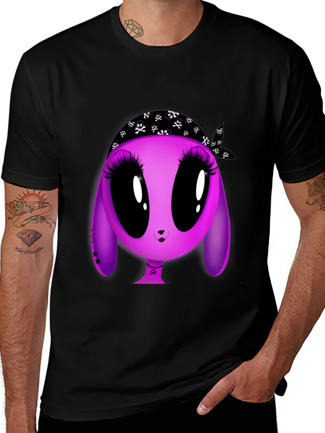 Variant 8 of Punk Bunny T-Shirt - Edgy, Stylish & Fun