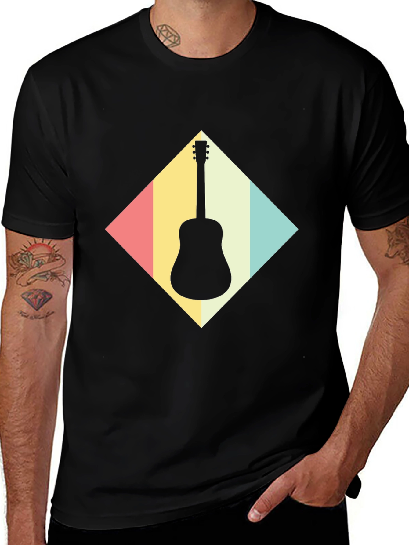 Variant 25 of Retro Guitar T-Shirt - Musical Instrument Tee
