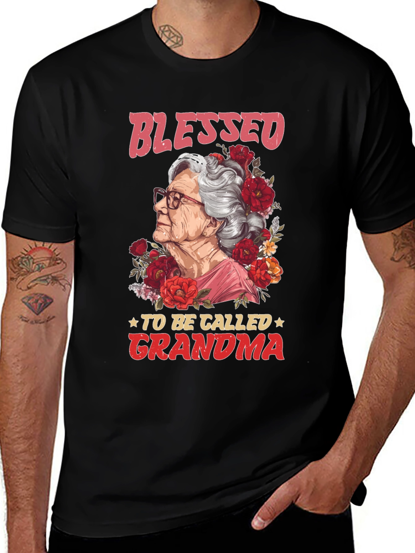 Variant 23 of Blessed To Be Called Grandma Graphic T-Shirt