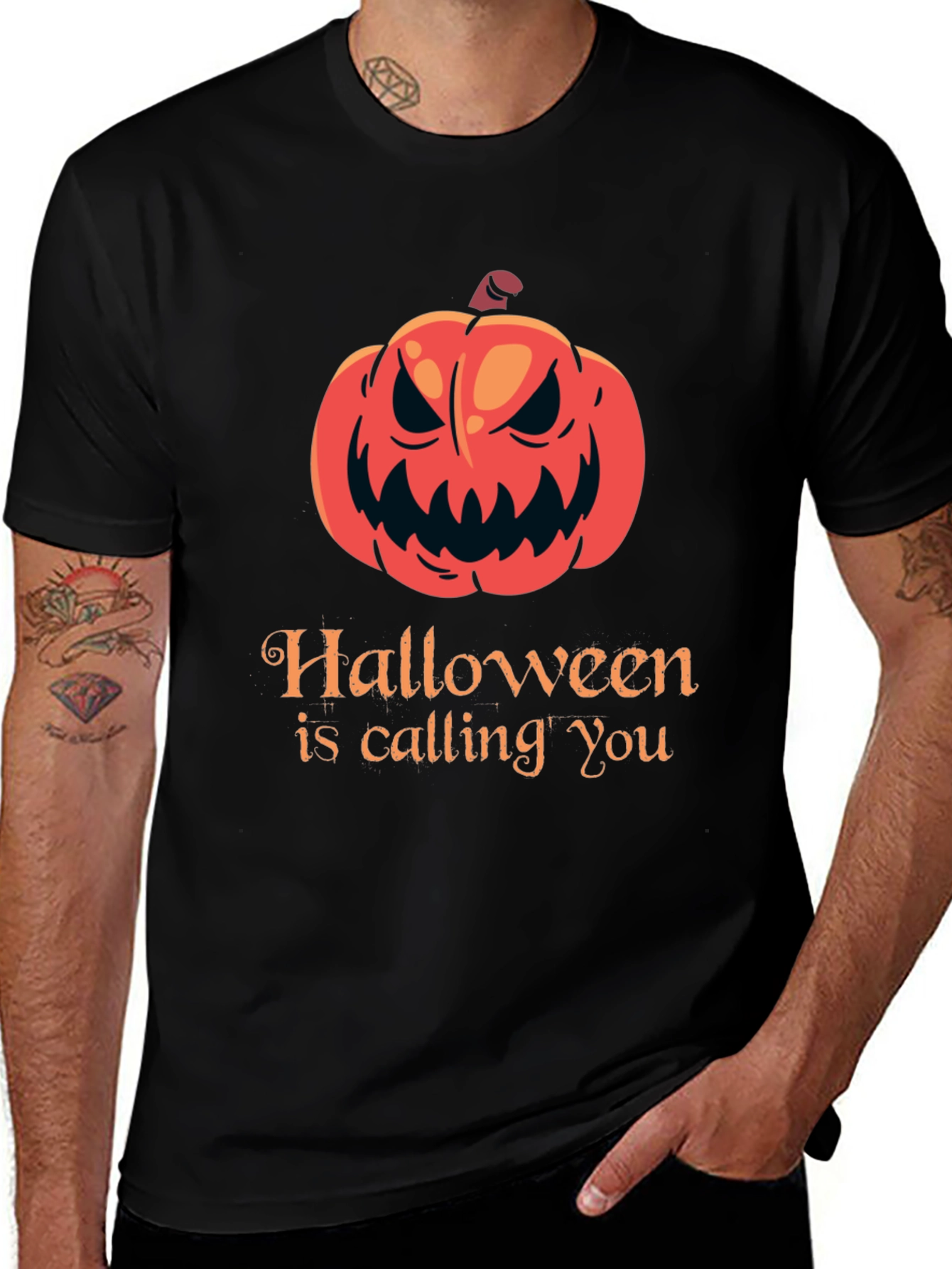 Halloween Pumpkin Tee - Spooky Season Shirt