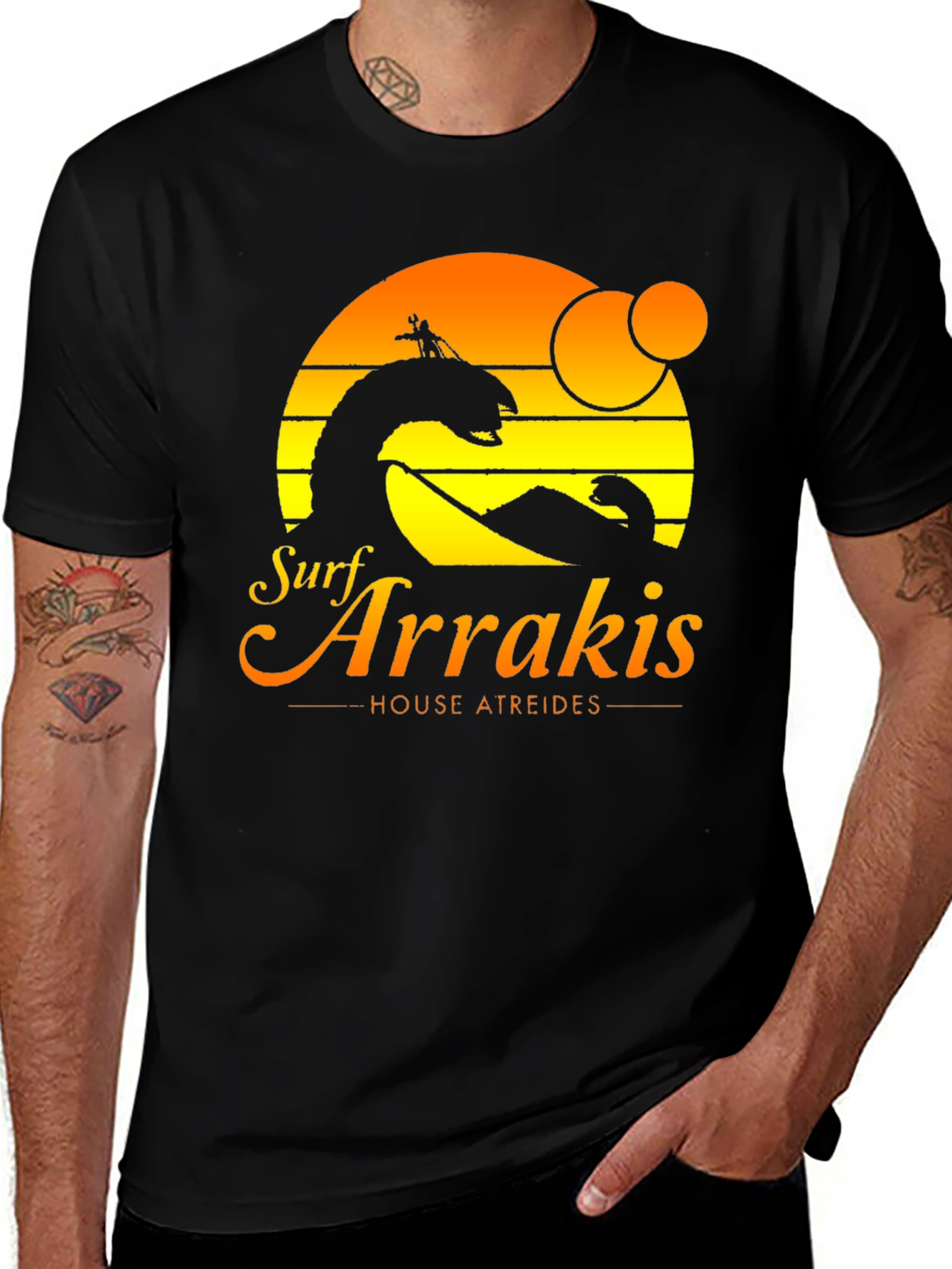 Surf Arrakis T-Shirt - Dune Inspired Design