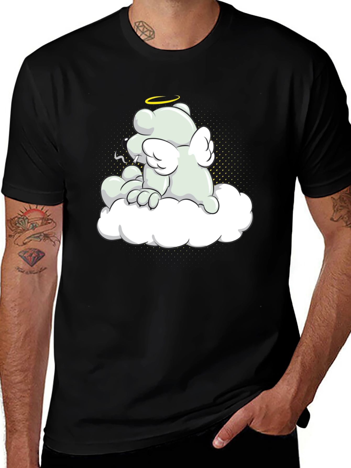 Variant 12 of Angel Bear Graphic Tee - Relaxed Comfort