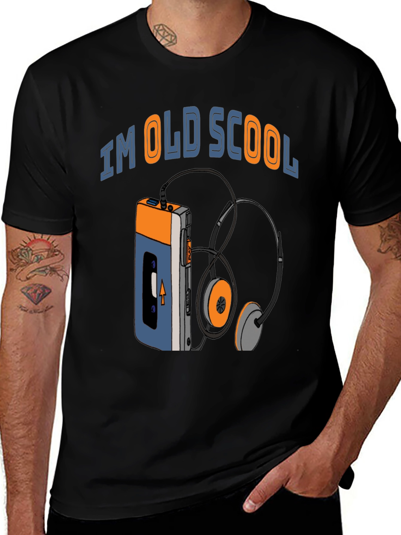 Variant 24 of I'm Old School Cassette Player Graphic T-Shirt