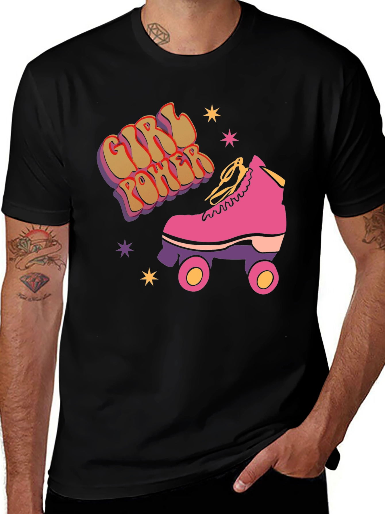 Variant 5 of Girl Power Roller Skate T-Shirt
