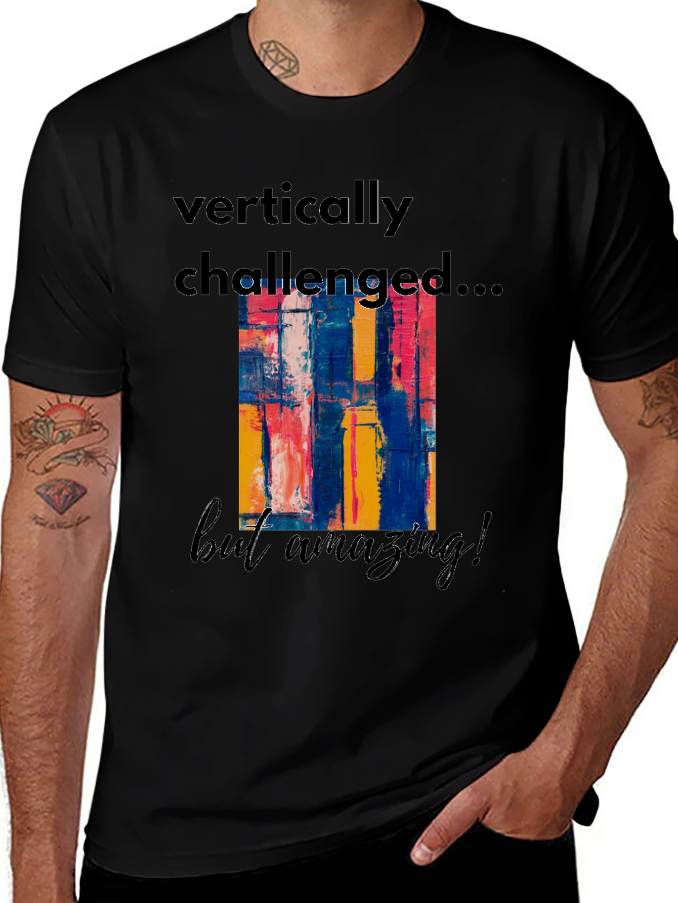 Variant 17 of Vertically Challenged Graphic T-Shirt