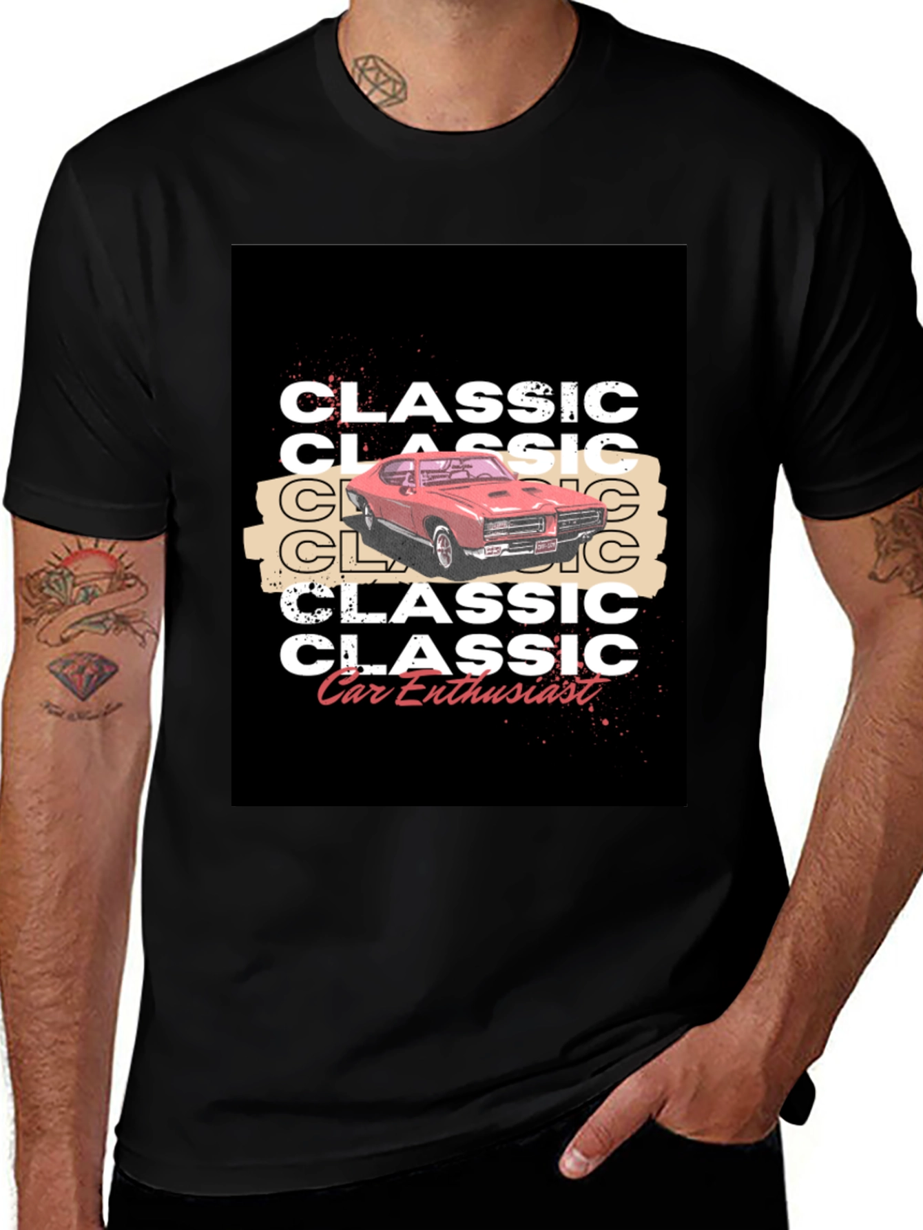 Variant 12 of Classic Car Enthusiast T-Shirt - Vintage Auto Design