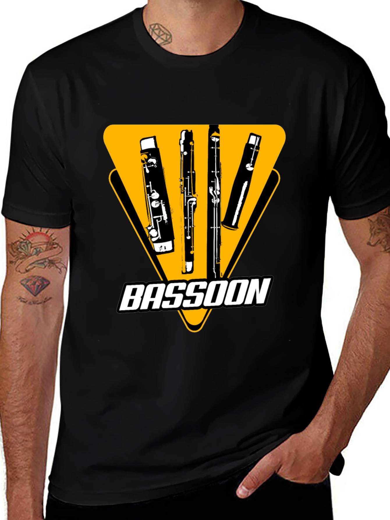 Variant 22 of Bassoon Instrument T-Shirt - Musical Apparel