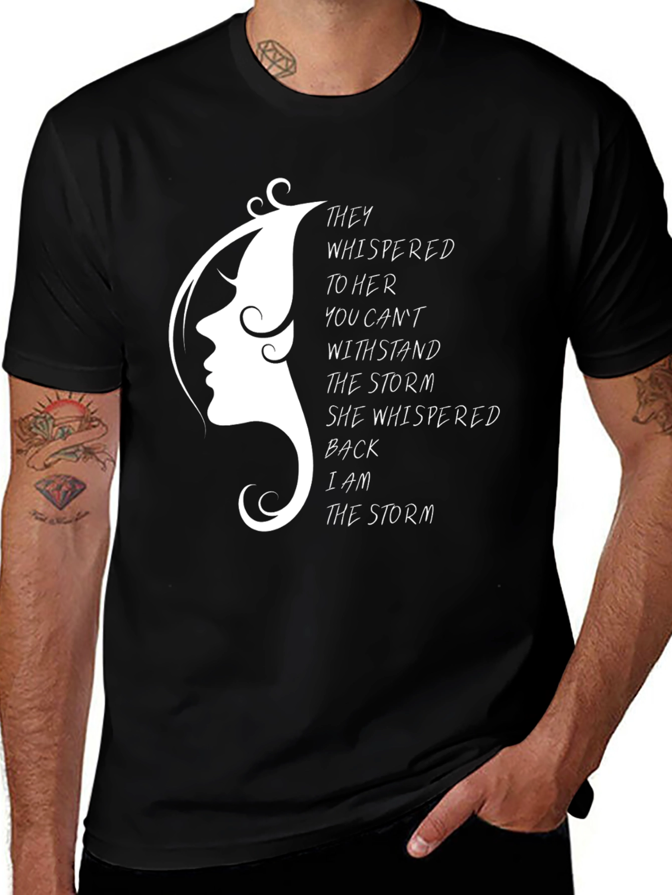 Variant 29 of Empowered Storm Graphic Tee - Motivational Women's T-Shirt
