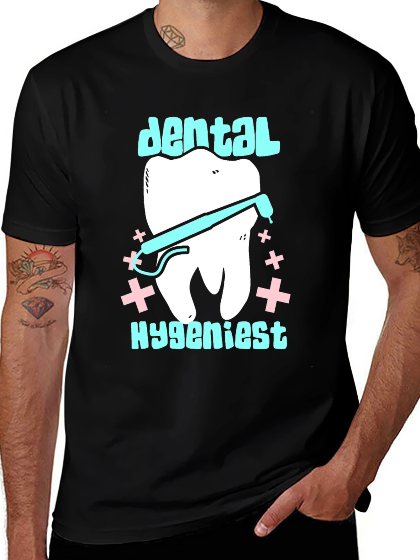 Dental Hygienist T-Shirt - Funny Tooth Design Tee