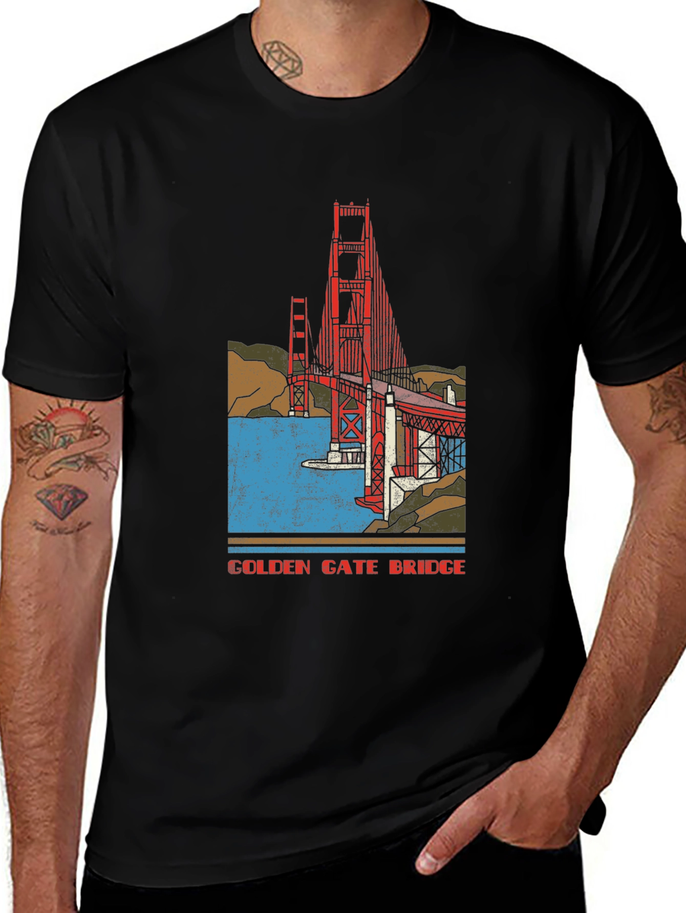 Variant 6 of Golden Gate Bridge Graphic Tee