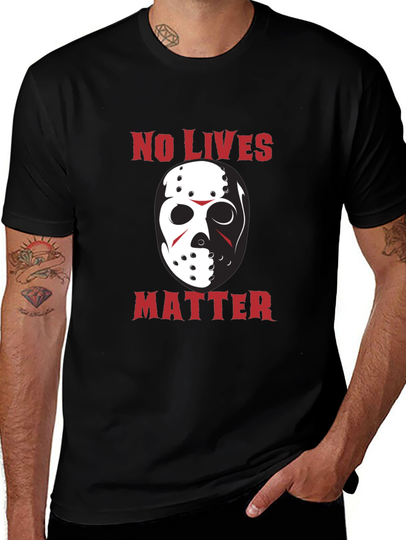 No Lives Matter Jason Hockey Mask Funny T-Shirt