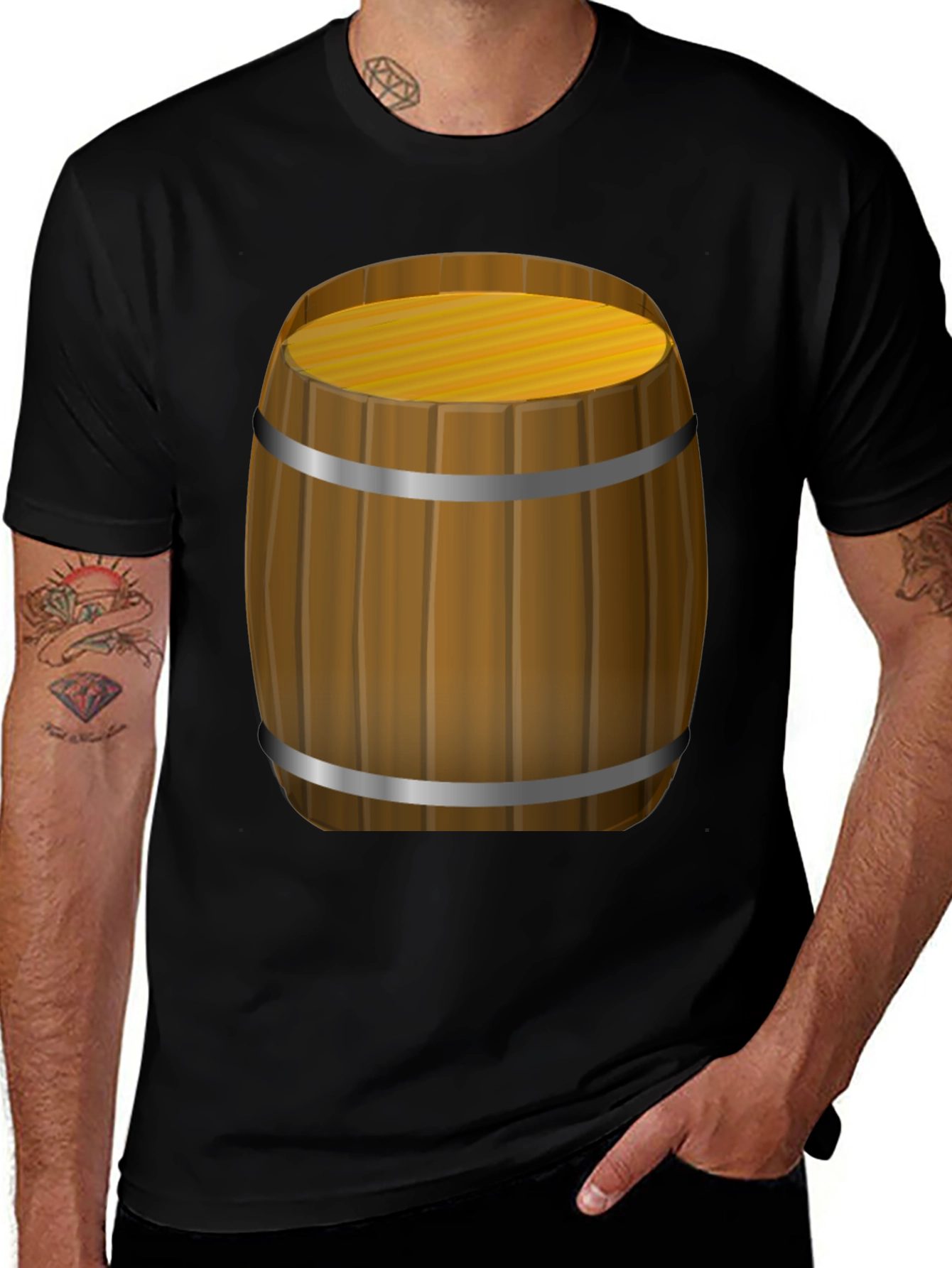 Variant 12 of Novelty Barrel Graphic T-Shirt