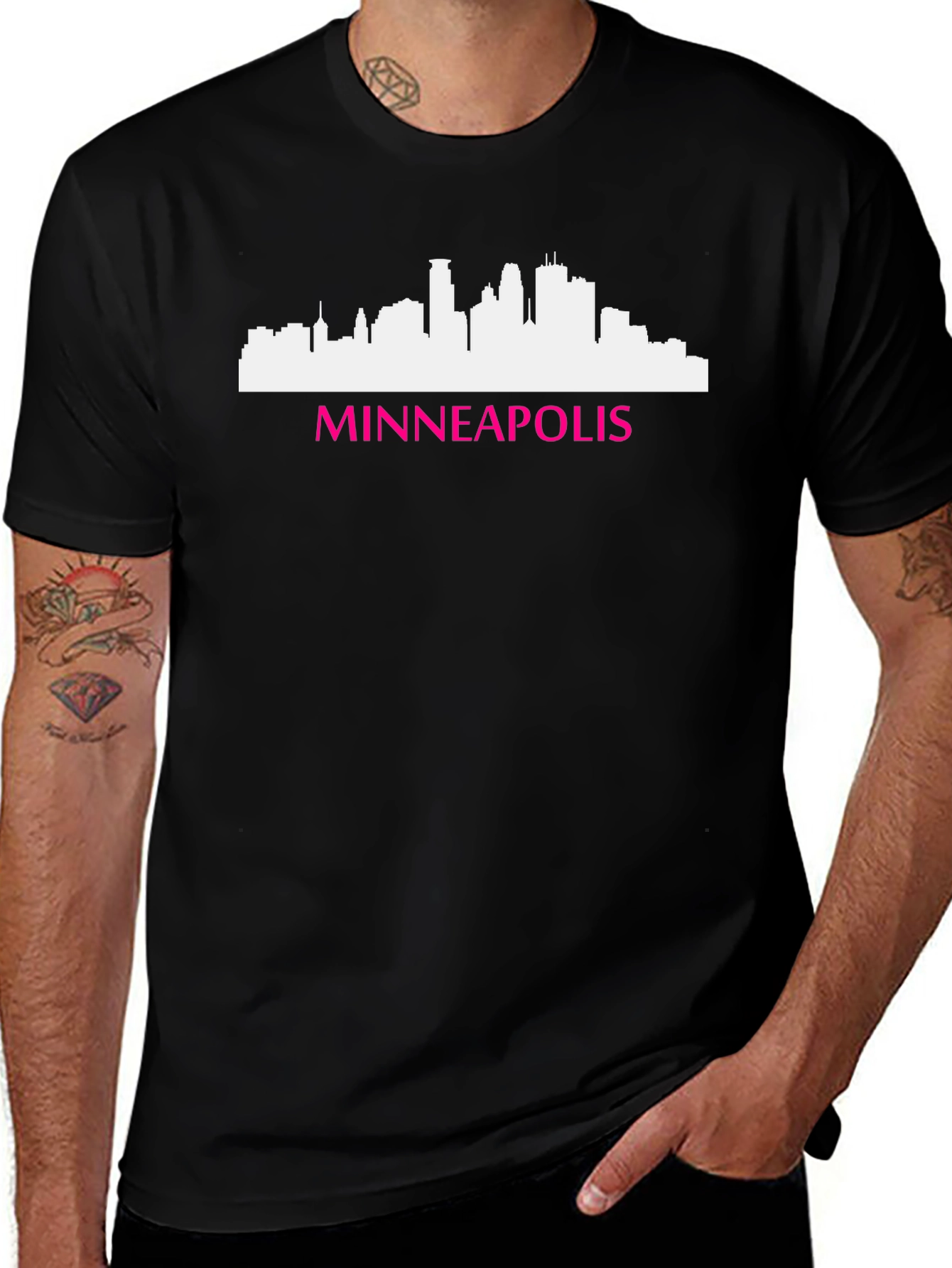 Minneapolis Skyline Graphic Tee - Soft Cotton Shirt