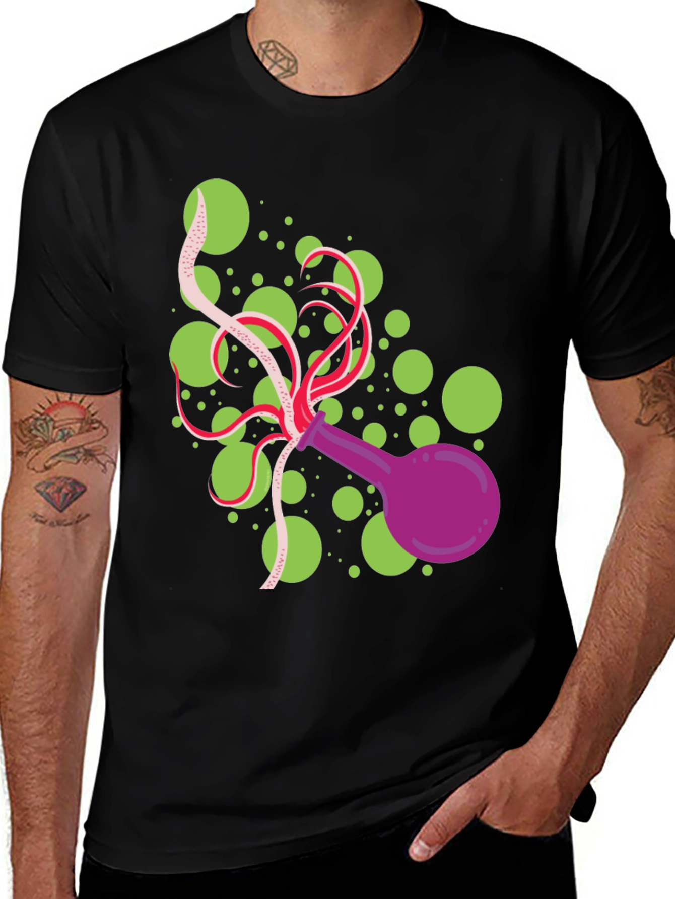 Variant 15 of Funky Tentacle T-Shirt - Quirky Graphic Tee