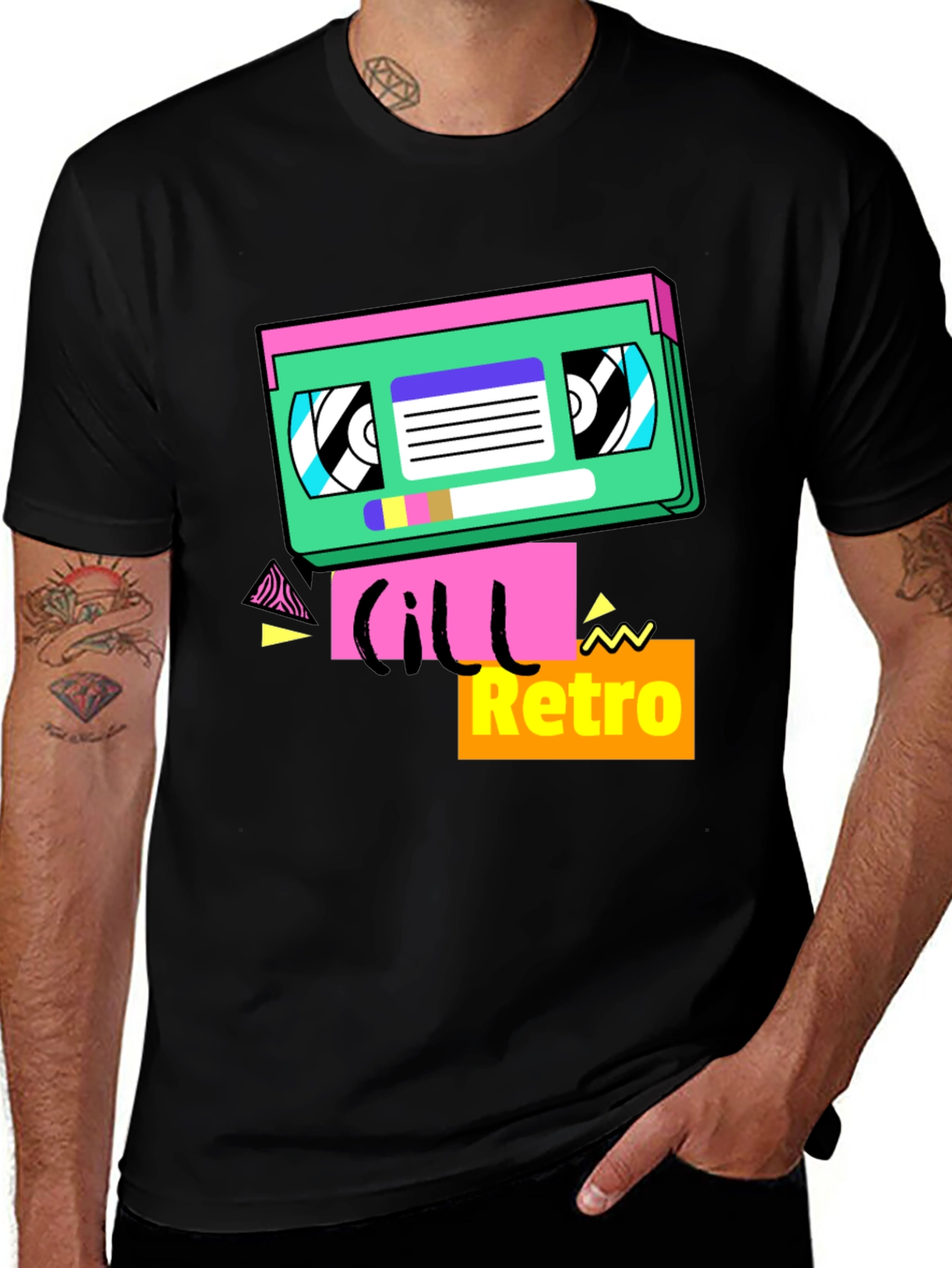 Variant 8 of Retro Cassette Graphic Tee - Vintage Style