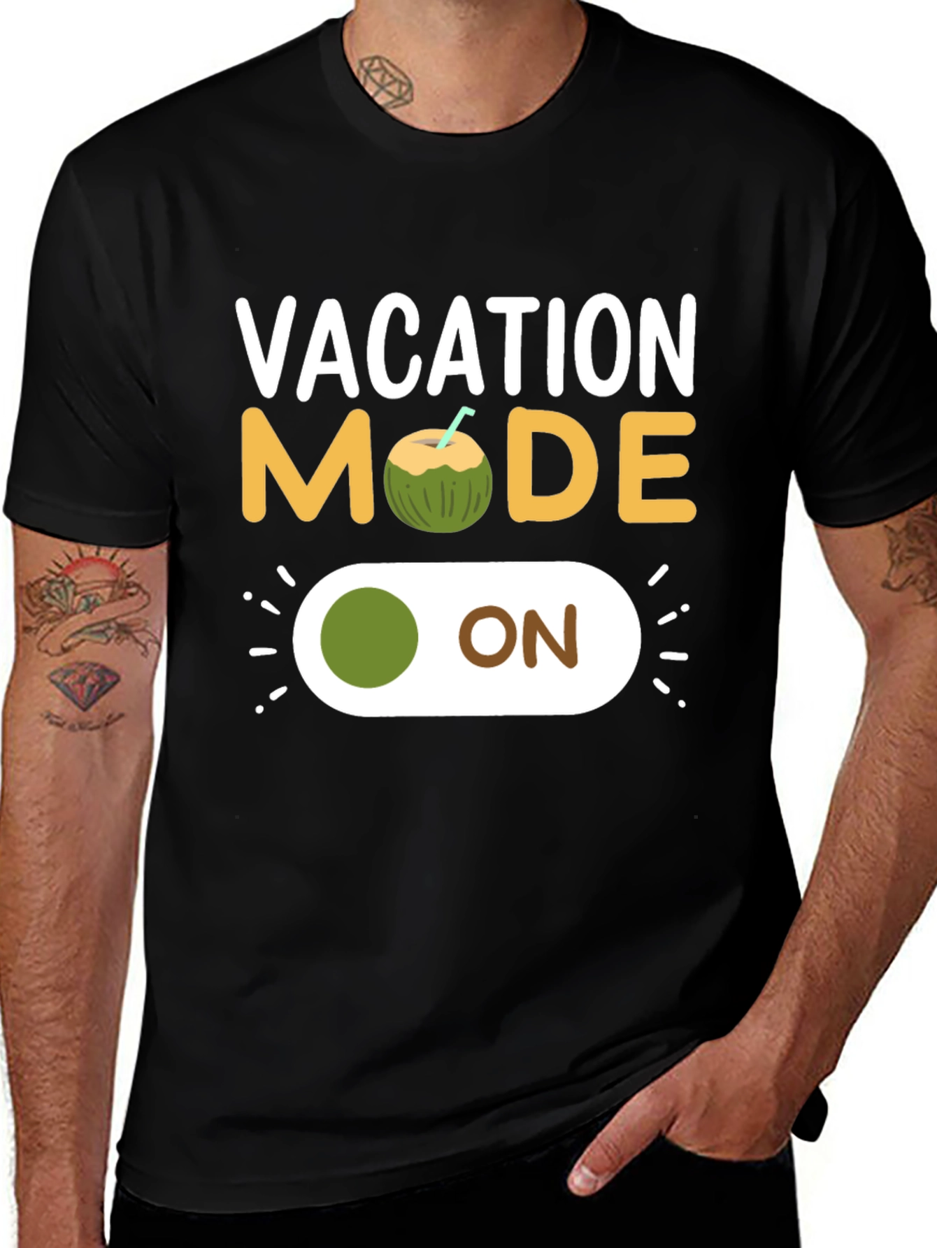 Vacation Mode Coconut On T-Shirt