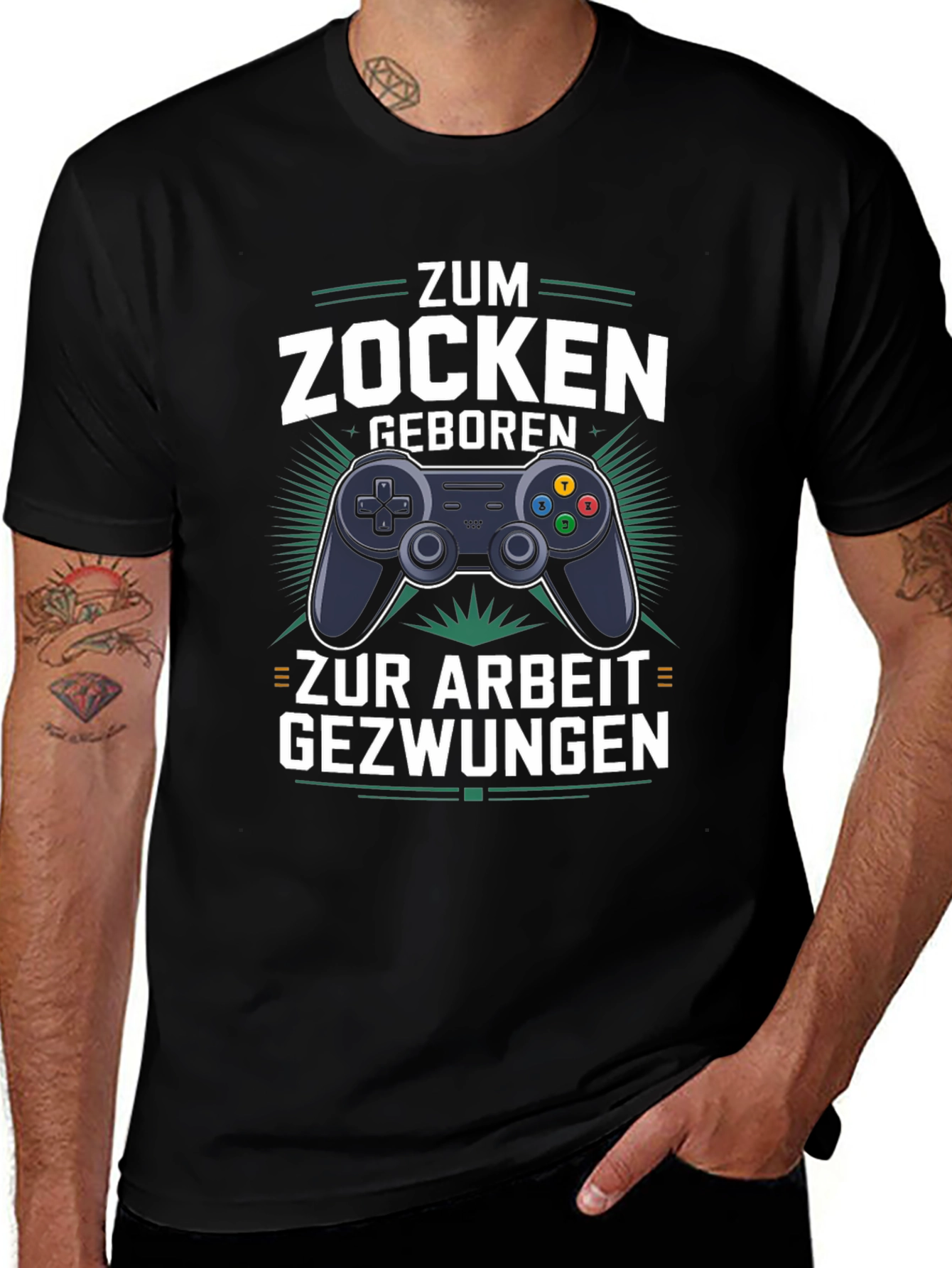 Variant 8 of Gamer T-Shirt - Zum Zocken Geboren