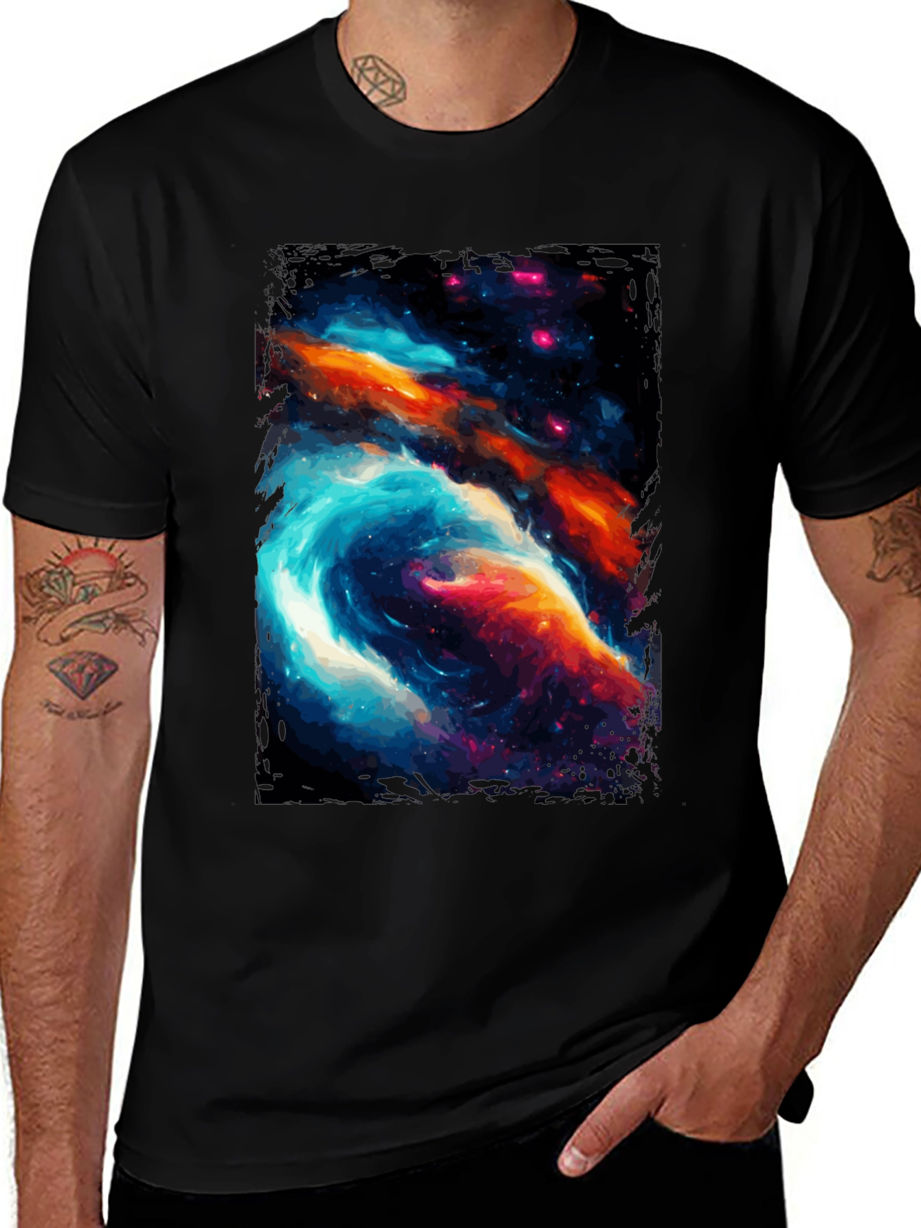 Variant 5 of Nebula Graphic Tee - Black