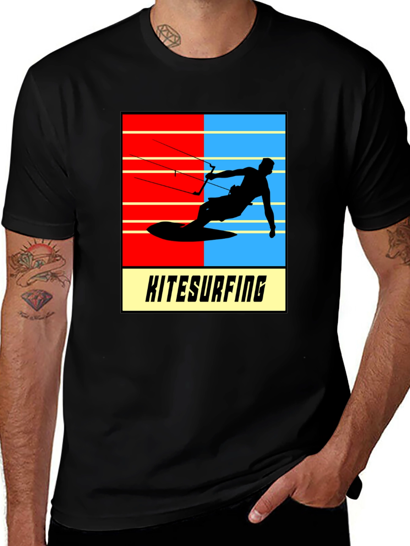 Variant 20 of Kitesurfing Graphic Tee