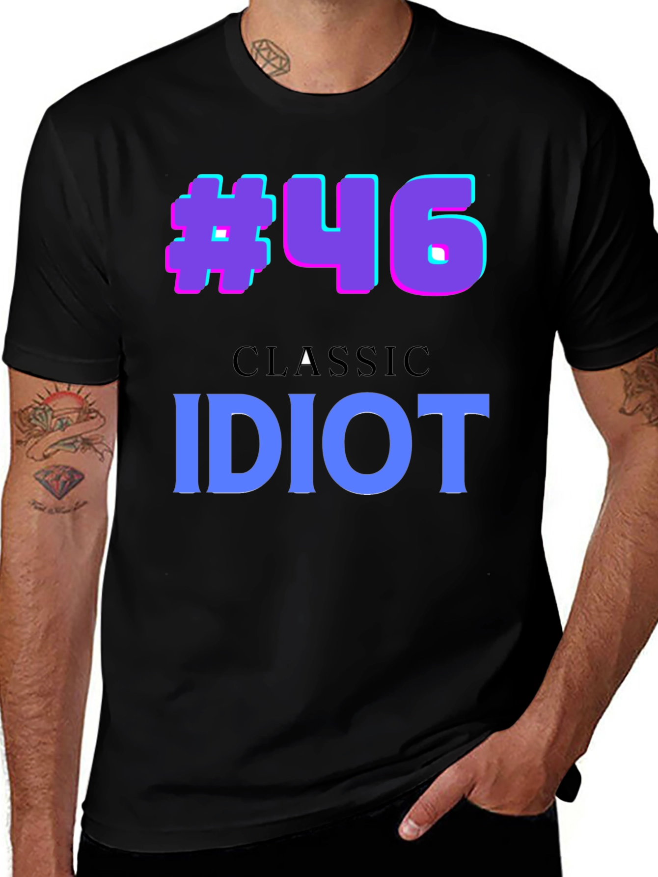 Variant 21 of #46 Classic Idiot T-Shirt - Graphic Tee