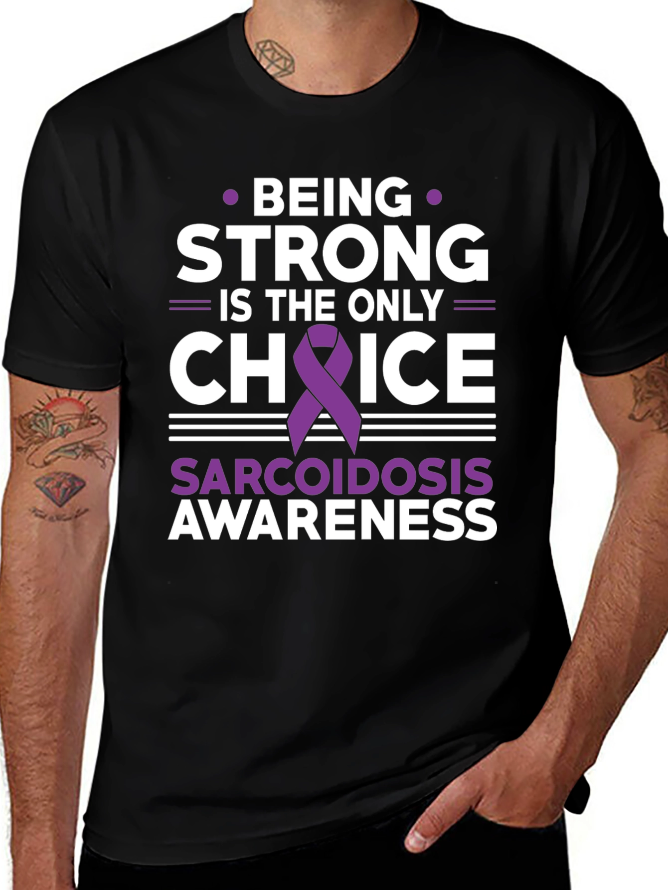 Sarcoidosis Awareness T-Shirt - Being Strong
