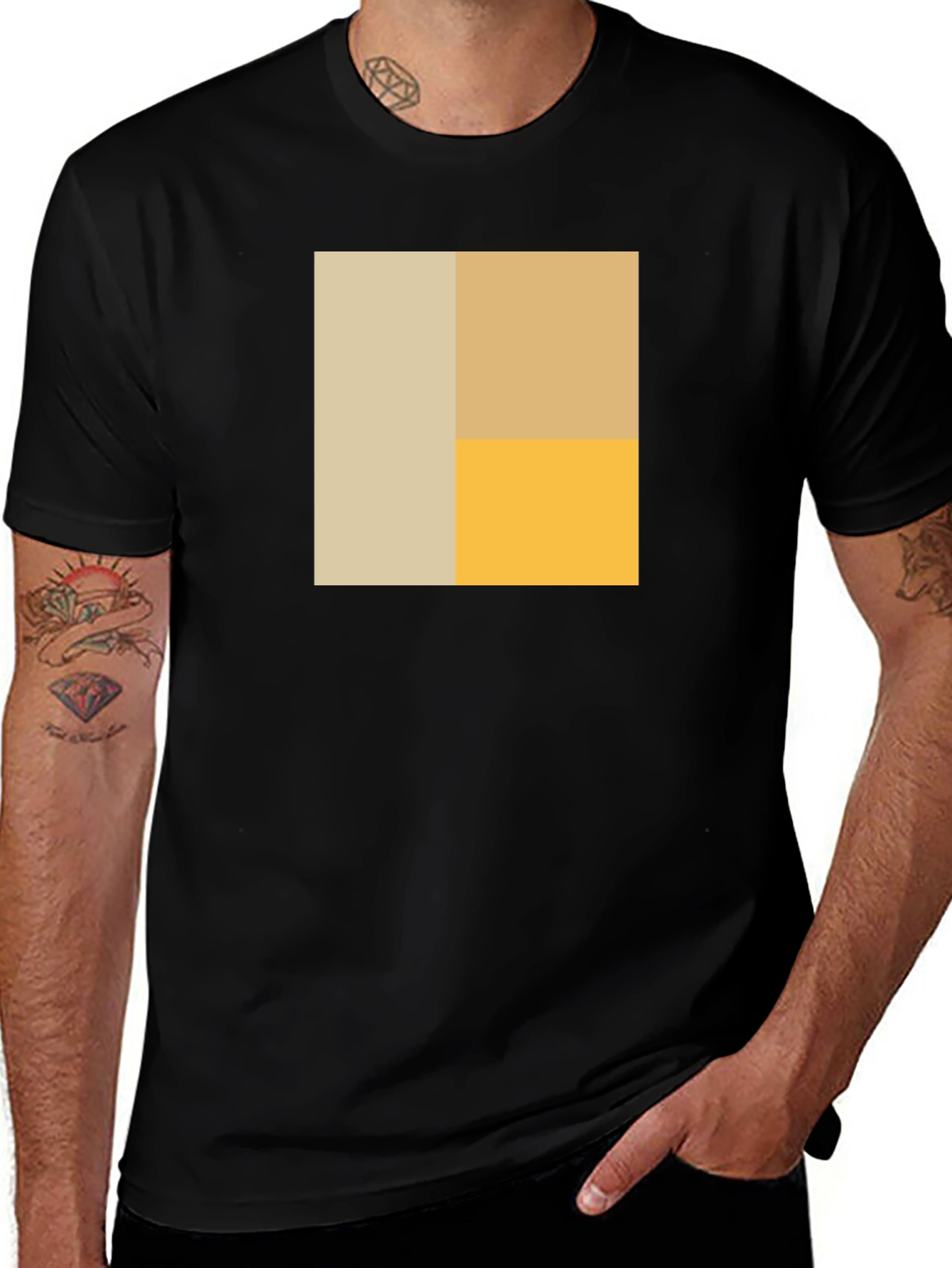 Variant 15 of Modern Abstract Color Block T-Shirt