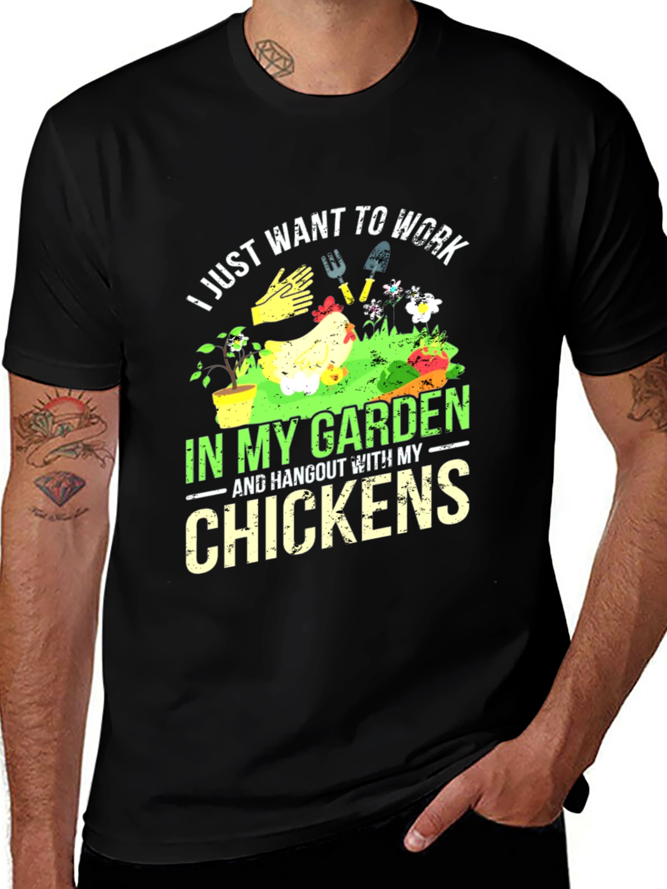 Variant 4 of Gardening & Chicken Lover T-Shirt