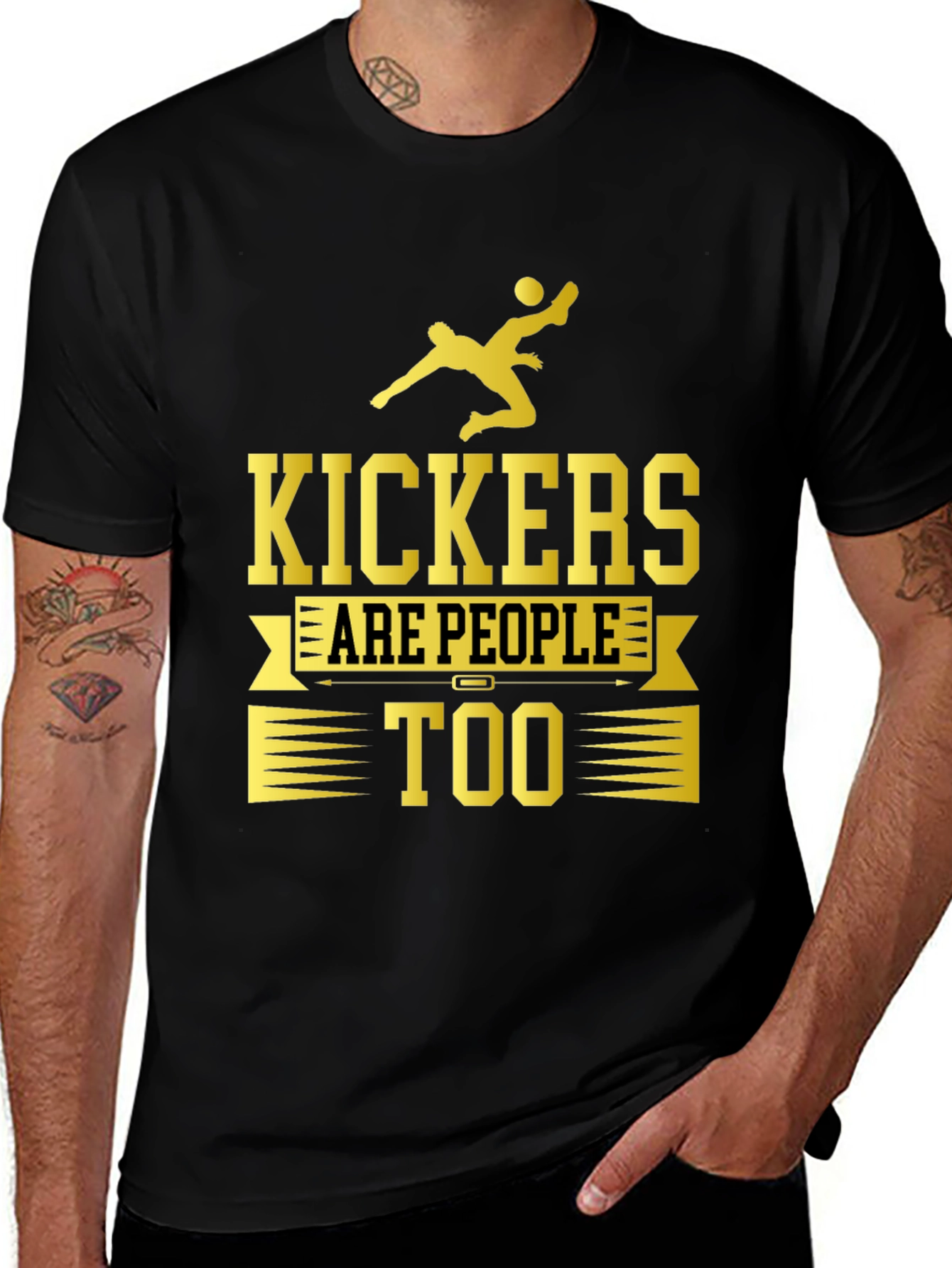 Variant 18 of Kickers Are People Too Graphic T-Shirt