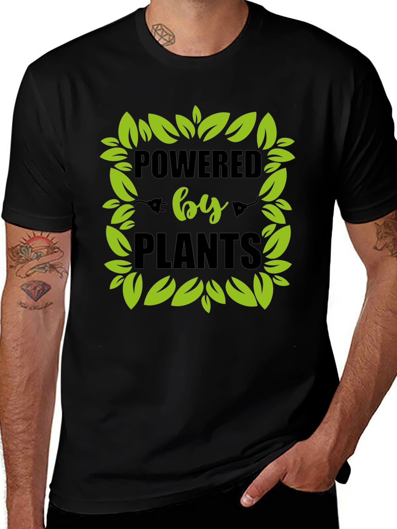 Variant 28 of Powered by Plants Vegan Graphic Tee